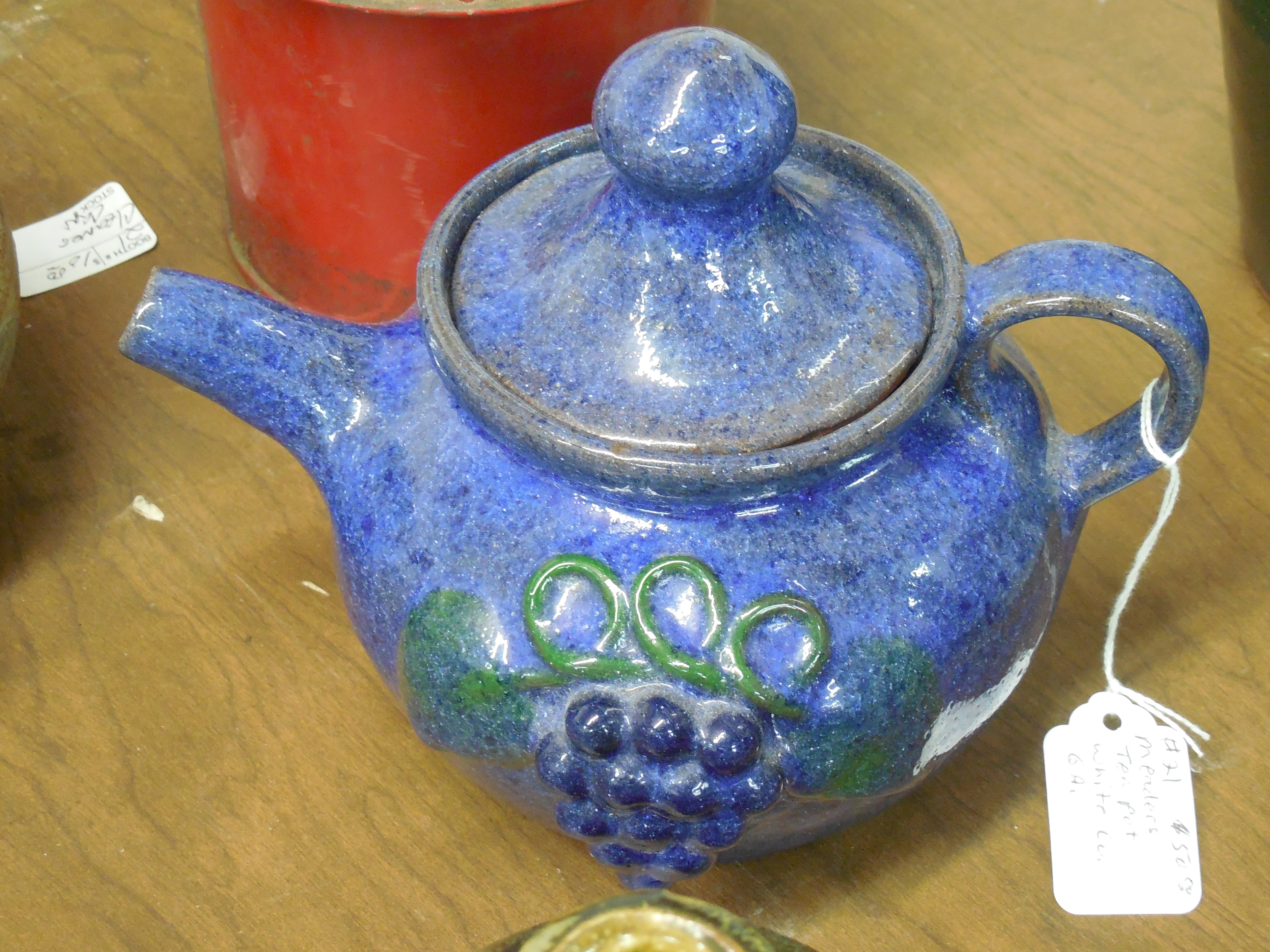 design, household equipment, country, old, teapot, antique, ceramic, indoors, home, table top, container, close-up, drink, retro, dishware, grapes, metal, HD Wallpaper