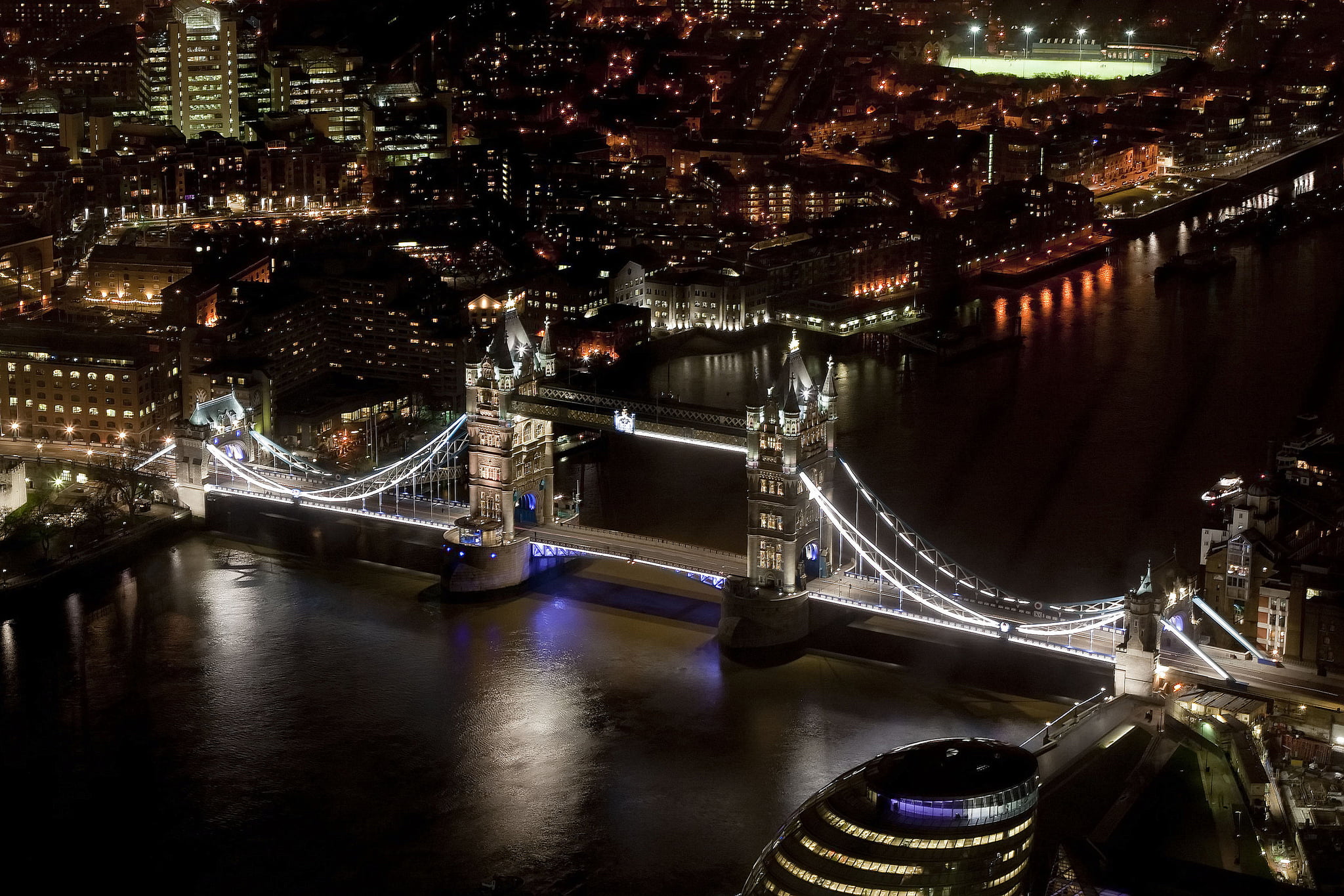 cityscape, dark, urban Scene, river, tourism, long Exposure, dusk, lighting Equipment, Tower Bridge, England, no people, europe, london - England, built Structure, HD Wallpaper
