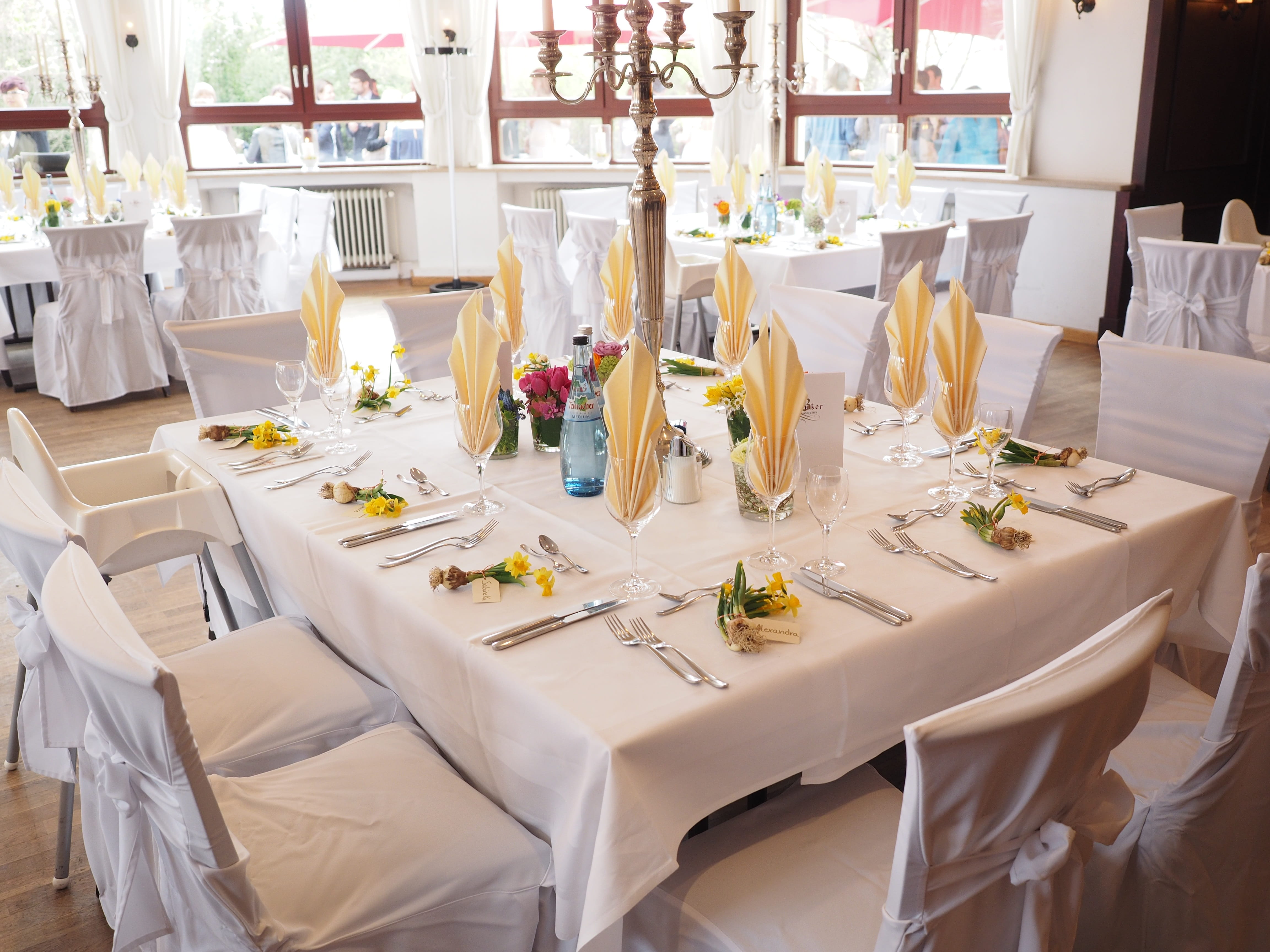 furniture, tablecloth, setting, wedding, glass, party, place setting, festive, table, dining, interior design, food and drink, indoors, table knife, inside, HD Wallpaper