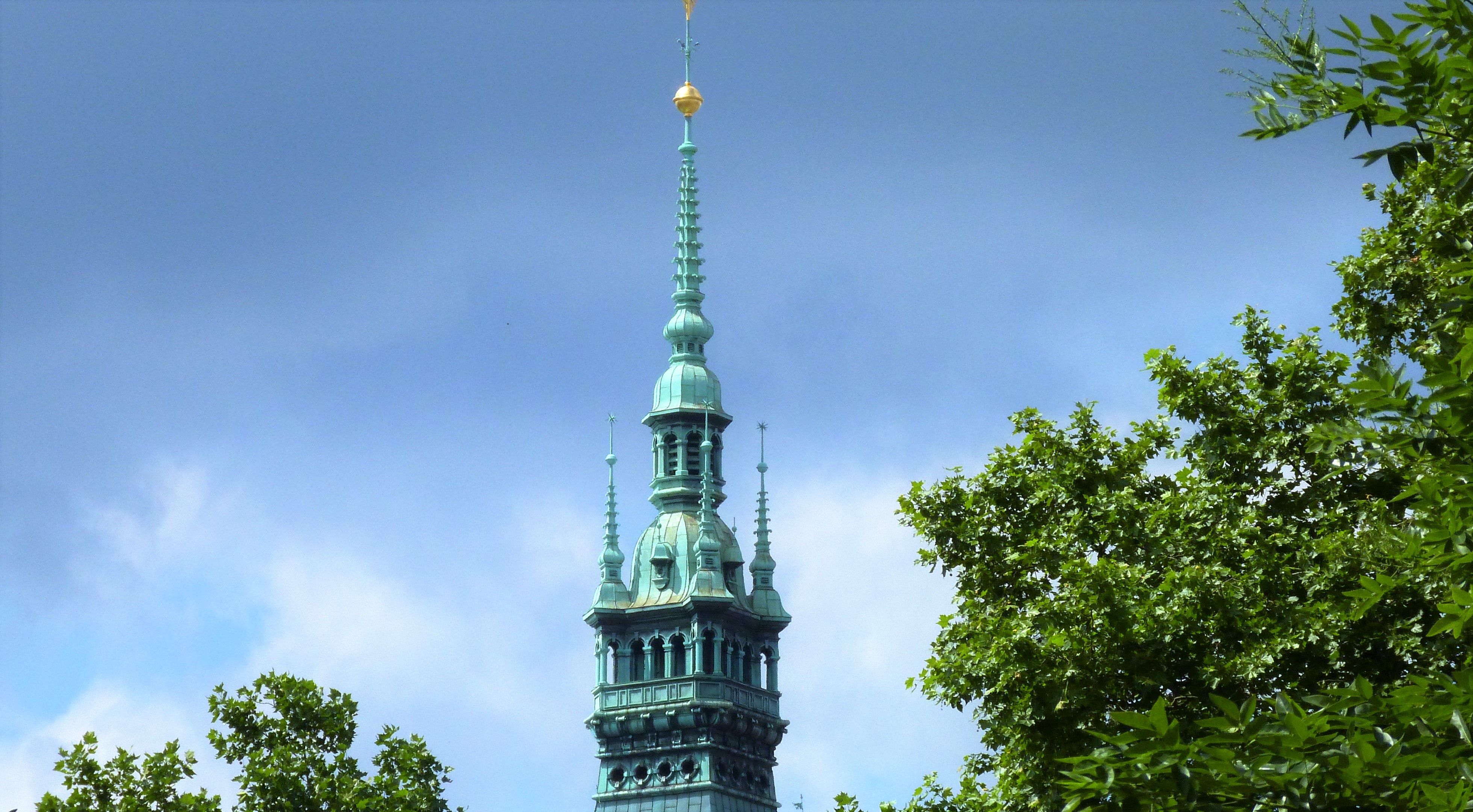 travel, travel destinations, great, sky, hamburg, belief, historically, built structure, tall - high, cloud - sky, hanseatic city, day, religion, no people, HD Wallpaper