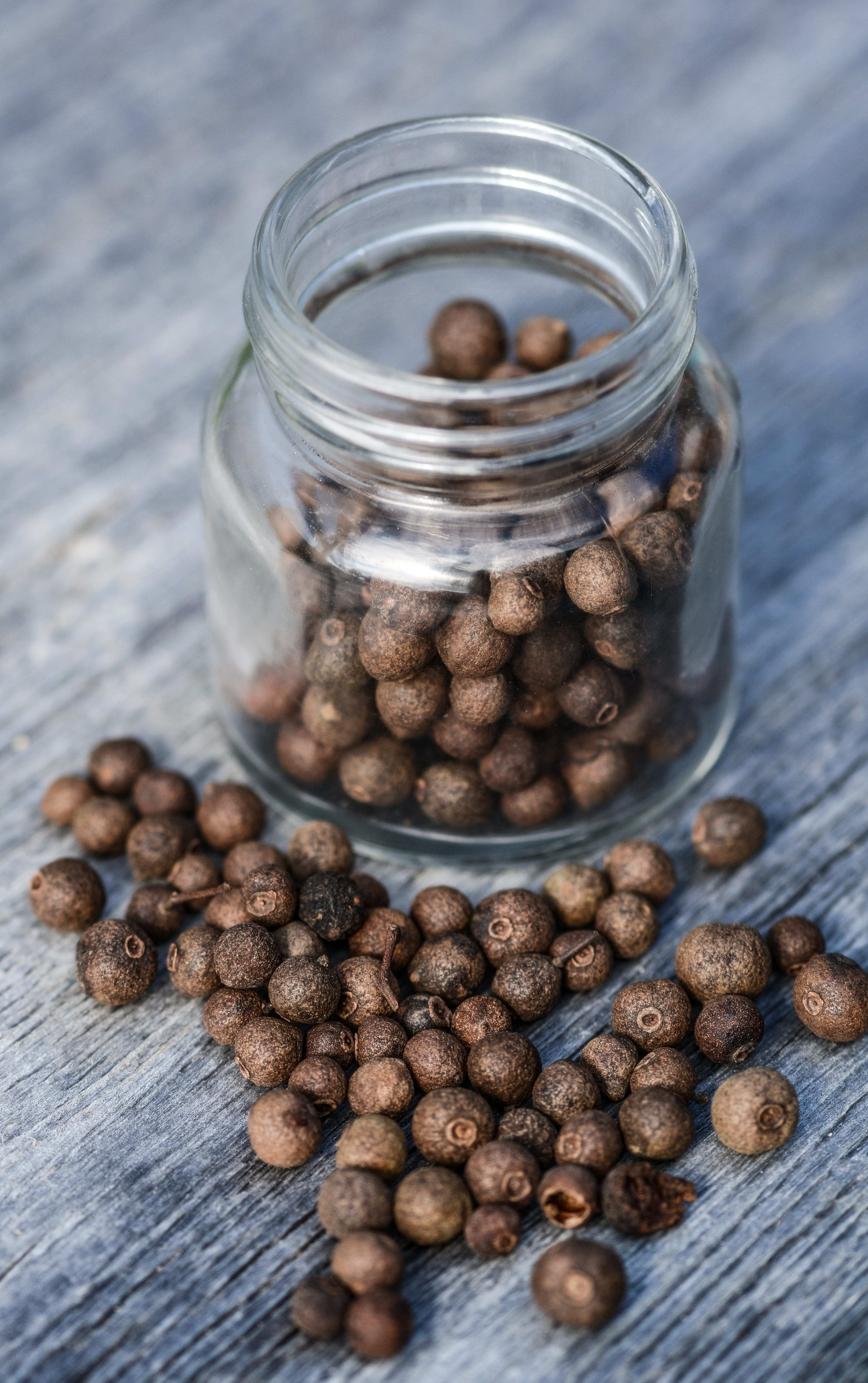 kitchen, aromatic, selective focus, no people, wood - material, glass - material, food and drink, seeds, container, spice, table, freshness, glass, culinary, Phone HD Wallpaper