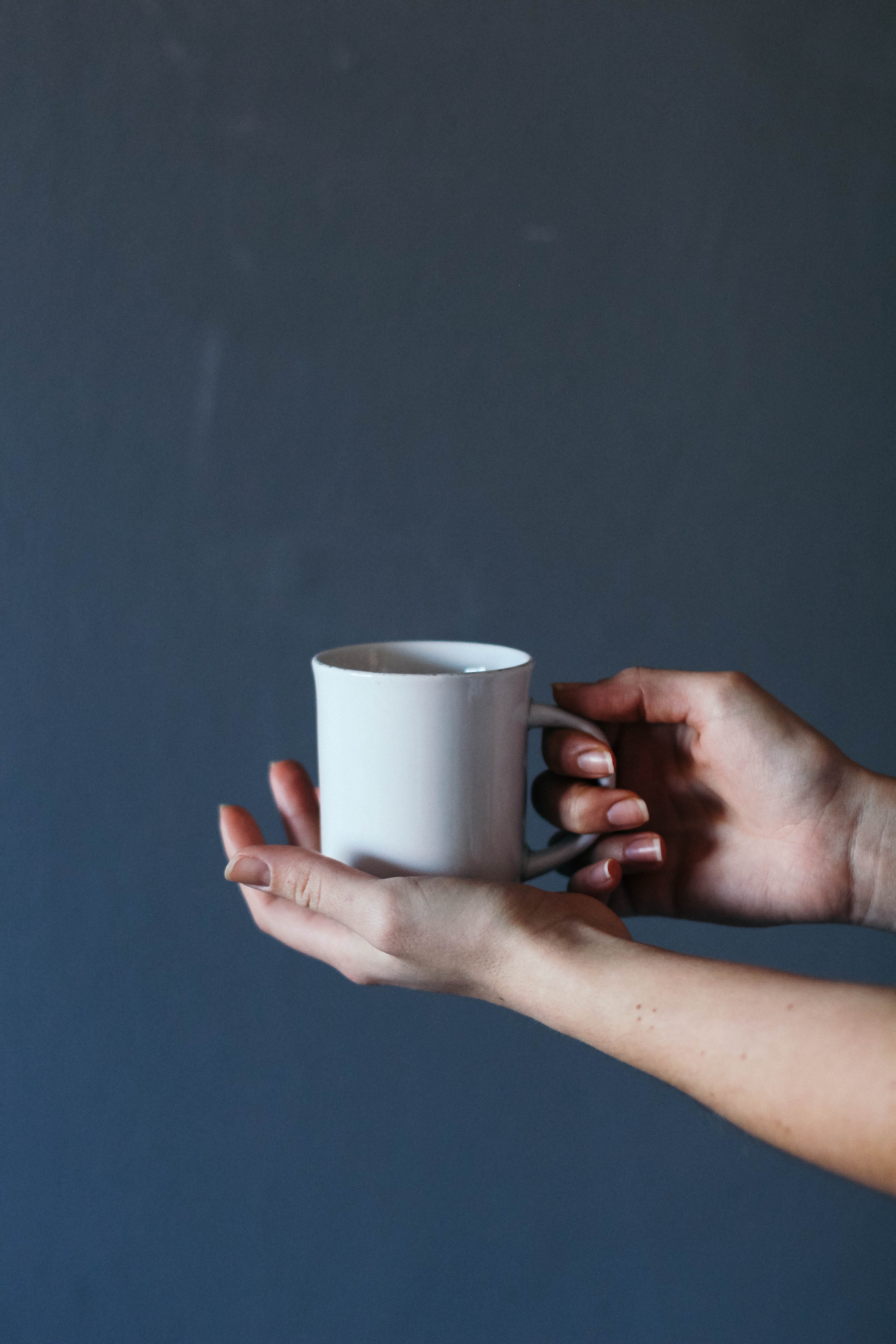 white, food and drink, human body part, finger, inked, imitating film, inside, coffee shot, body part, film, holding, ceramic, baristum, one person, mug, Phone HD Wallpaper