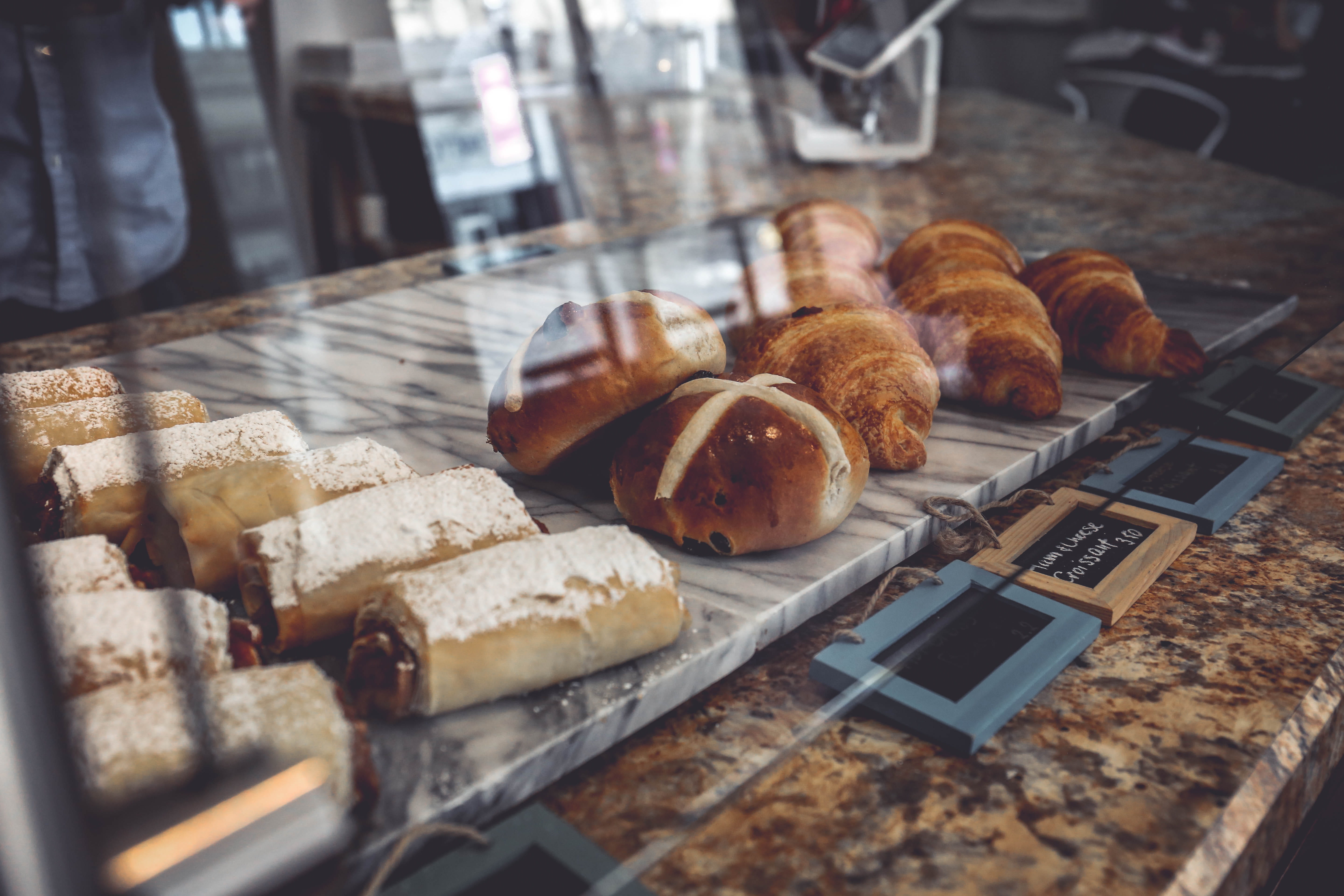 inside, close-up, bread, delight, dieting, brown, indoors, cake, bun, french food, day, food and drink, tray, case, food, freshness, bakery, baked pastry item, HD Wallpaper