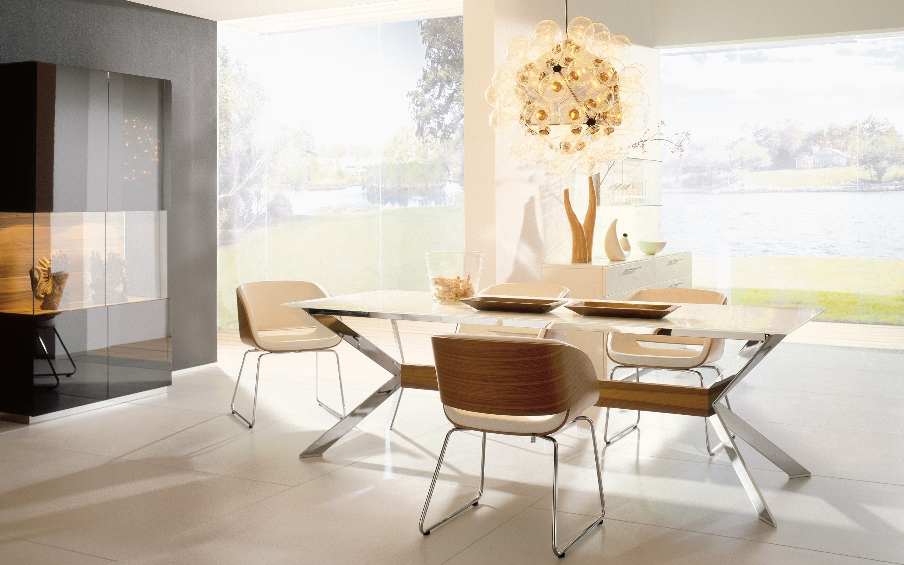 area, chairs, home design, living room, interior design, superb, 2K, dinning, HD Wallpaper