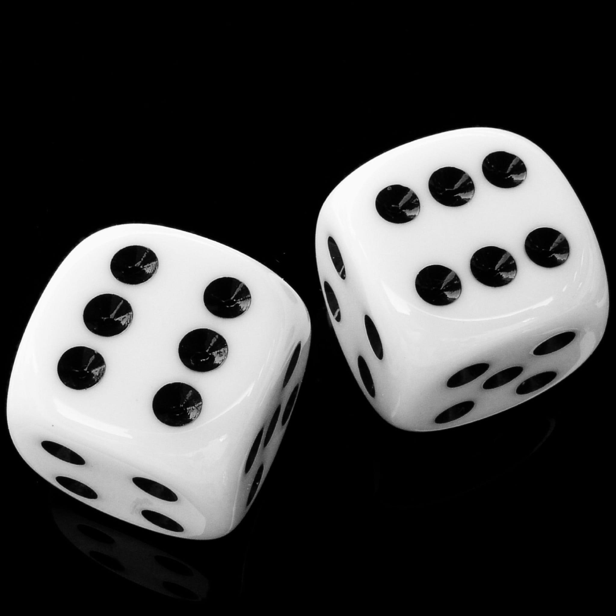 geometric shape, high angle view, white color, 1080P, studio shot, indoors, dice, close-up, cube shape, chance, luck, number, gambling, opportunity, no people, Phone HD Wallpaper