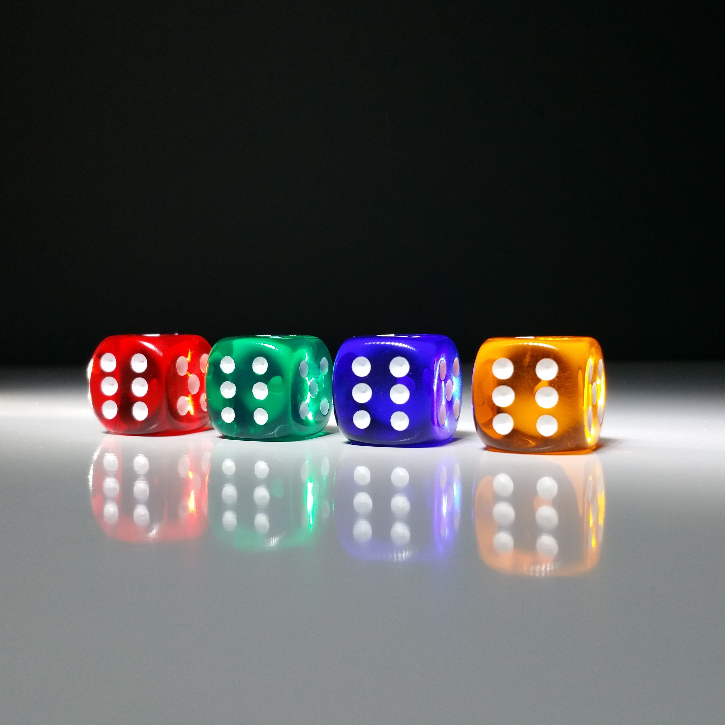 dice, number, Cube, relaxation, still life, opportunity, multi colored, Colorful, leisure activity, lucky dice, copy space, table, indoors, close-up, gambling, Phone HD Wallpaper