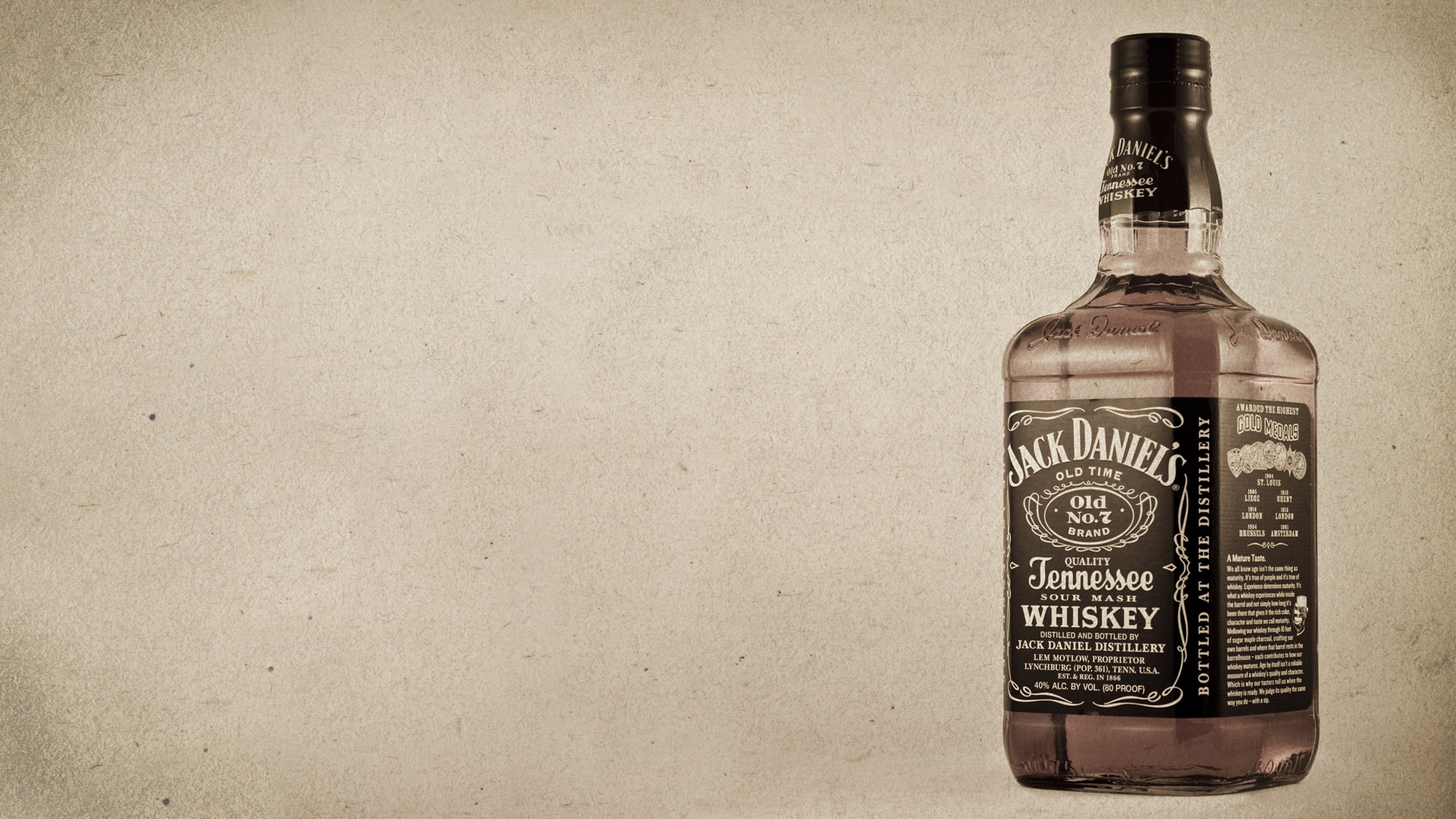 1080P, bottle, whiskey, alcohol, daniel 039 s, jack, HD Wallpaper