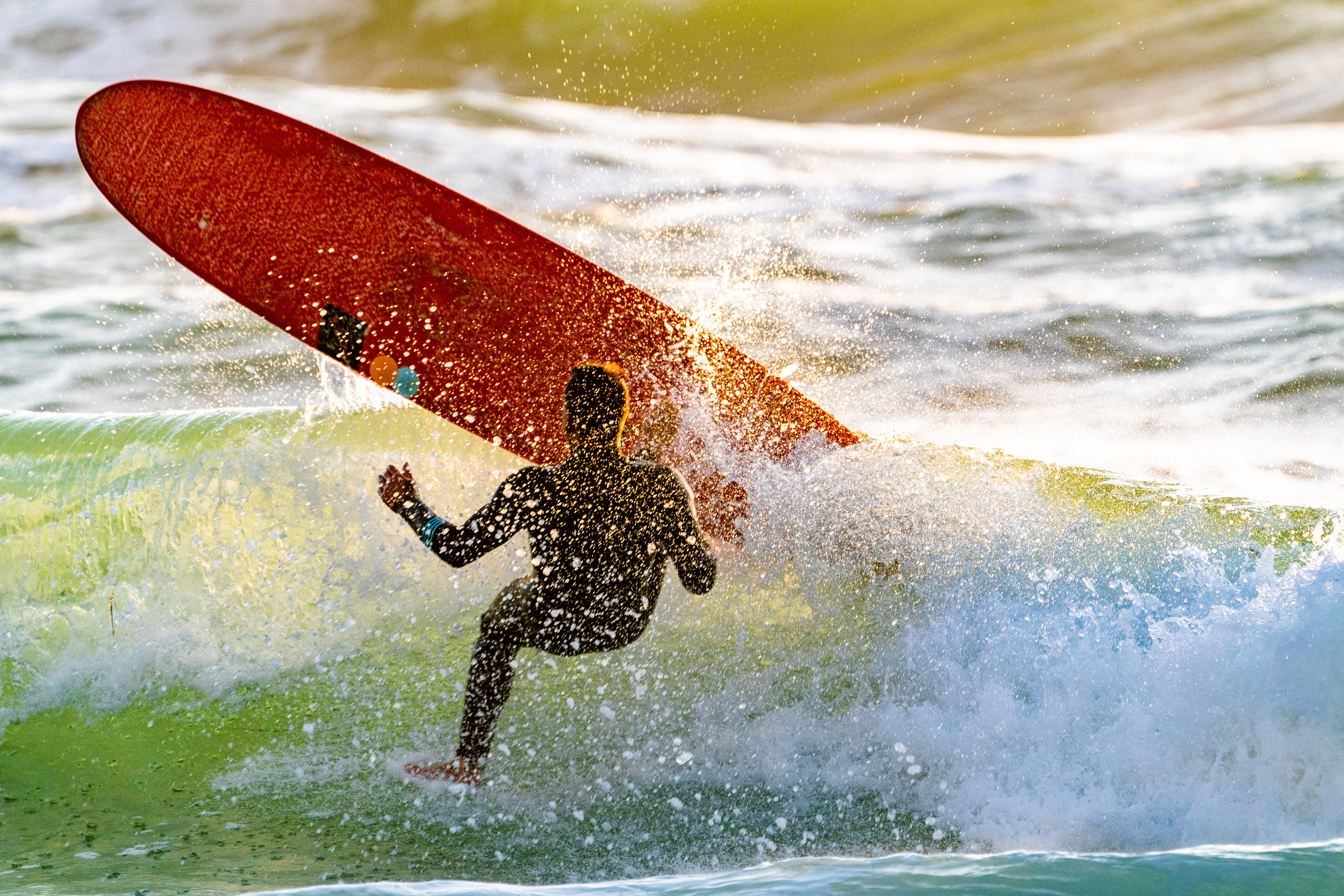 beach, sport, recreational pursuit, skill, surfer, aquatic sport, sports equipment, outdoors, motion, fun, water, splashing, exercise, sea, one person, HD Wallpaper
