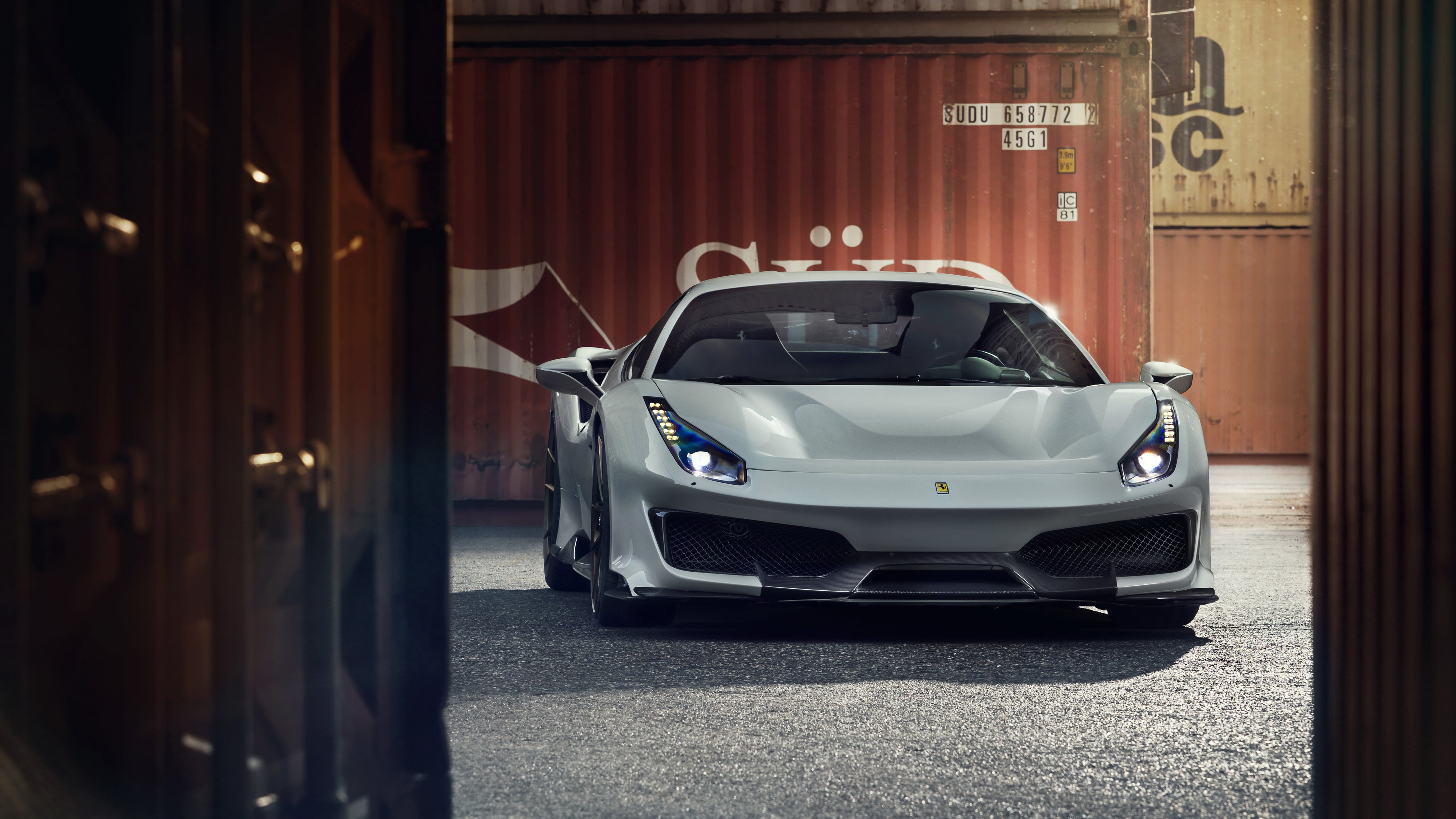 Ferrari 488 Pista, Car, Sport Car, Silver Car, Supercar, Vehicle, Ferrari, 5K, HD Wallpaper
