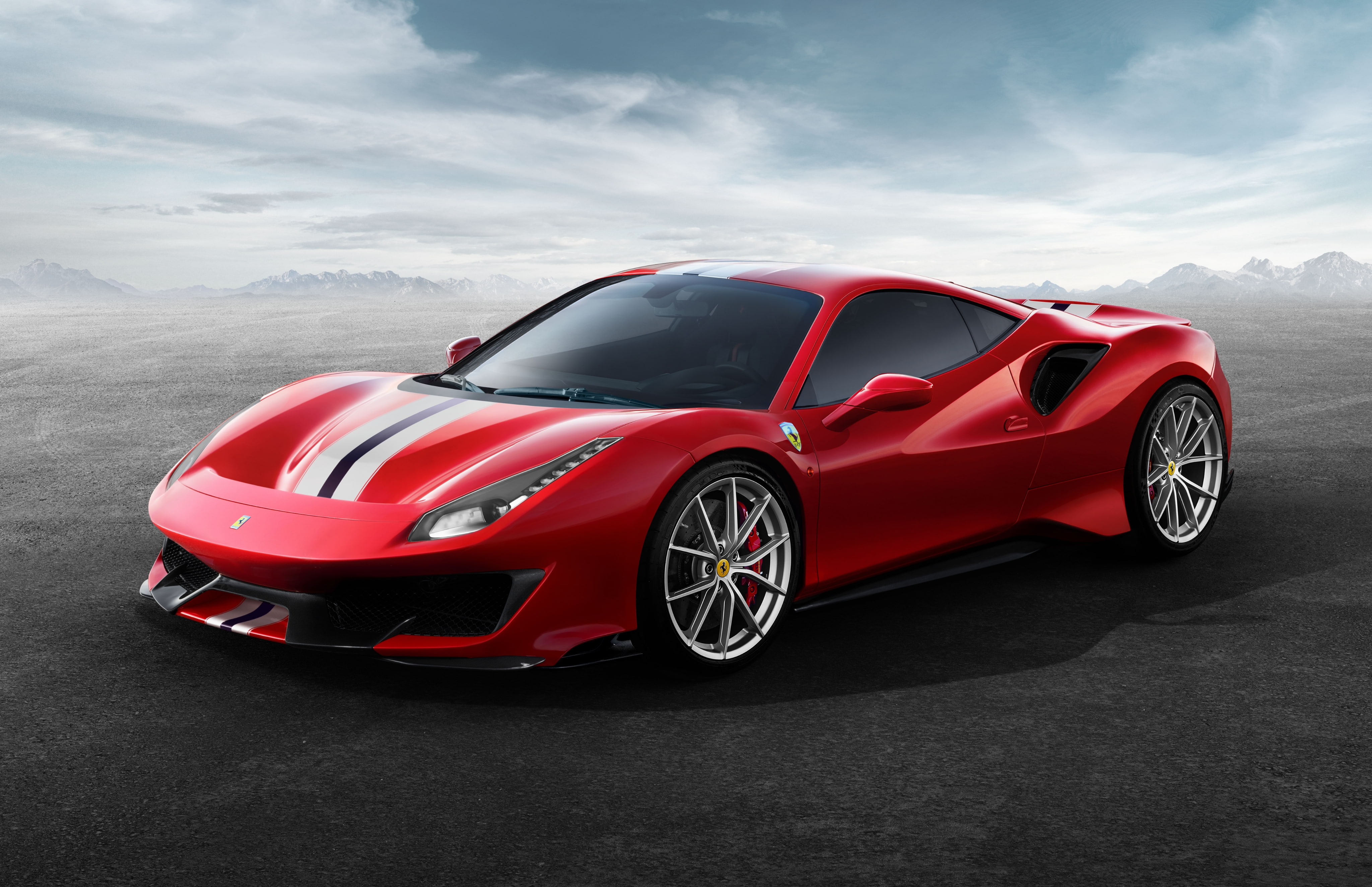 car, red, 4K, luxury, 2018, 4K, Ferrari 488 Pista, HD Wallpaper