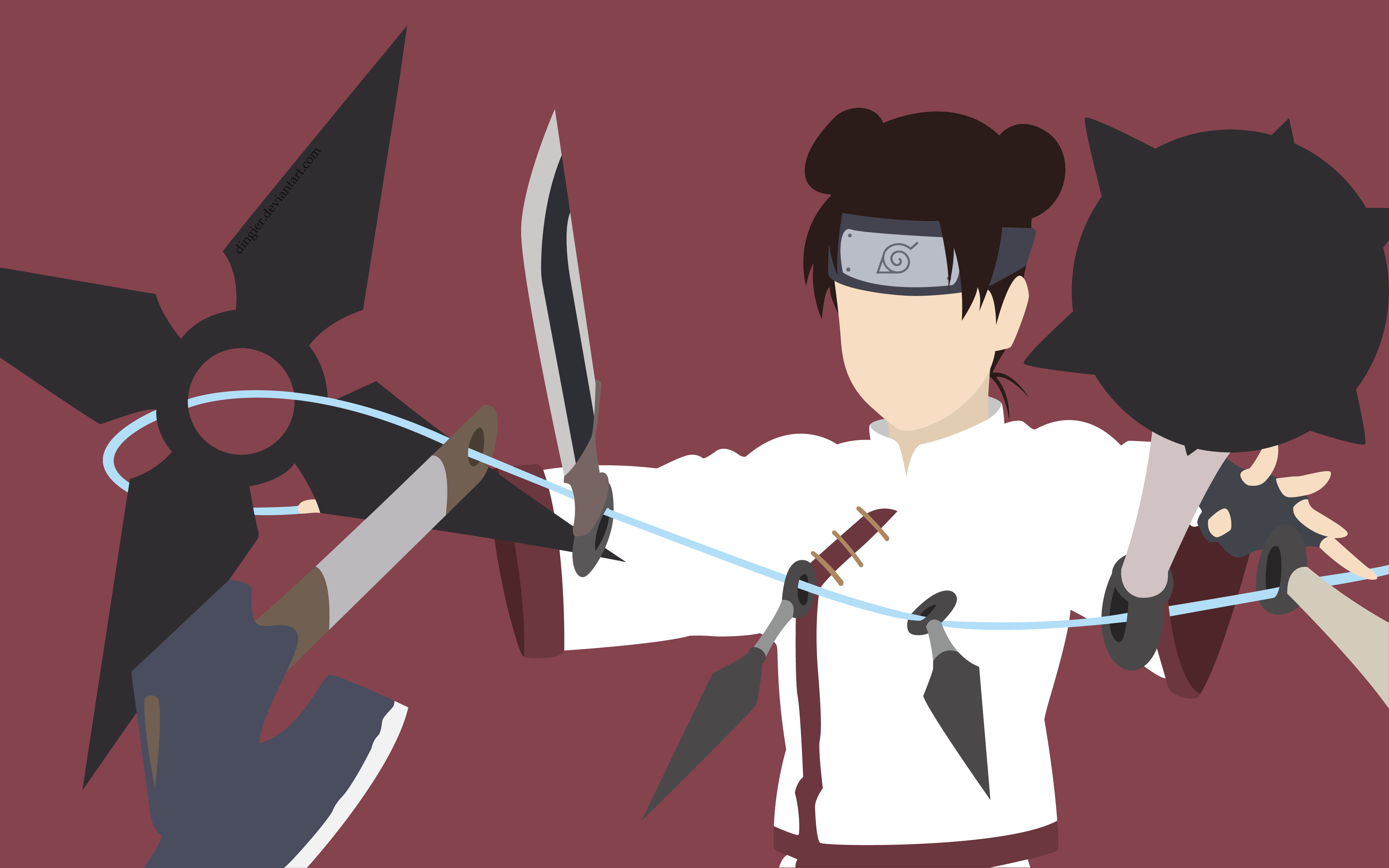 Tenten (Naruto), 4K, Naruto, Anime, HD Wallpaper