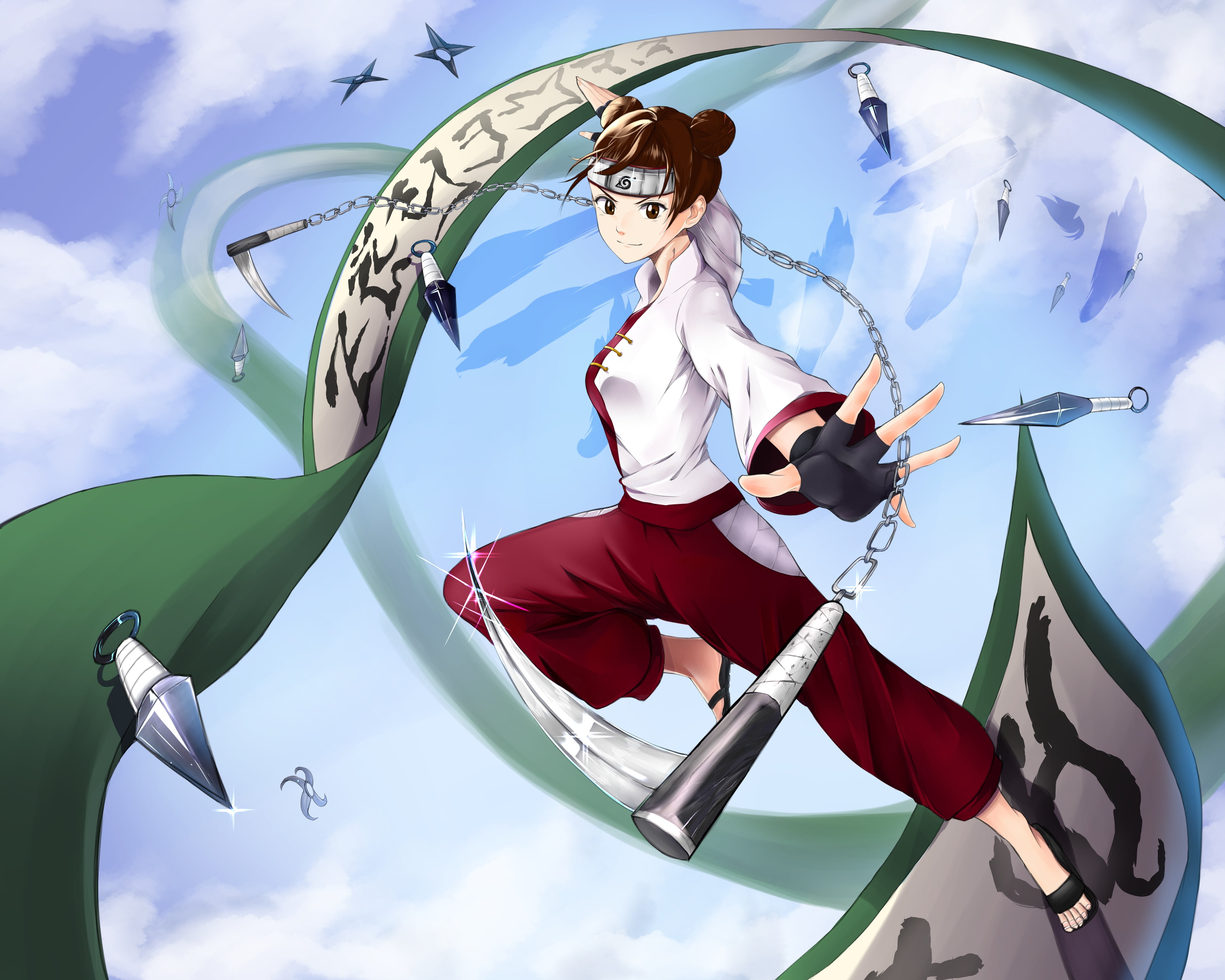 Naruto, 4K, Tenten (Naruto), HD Wallpaper