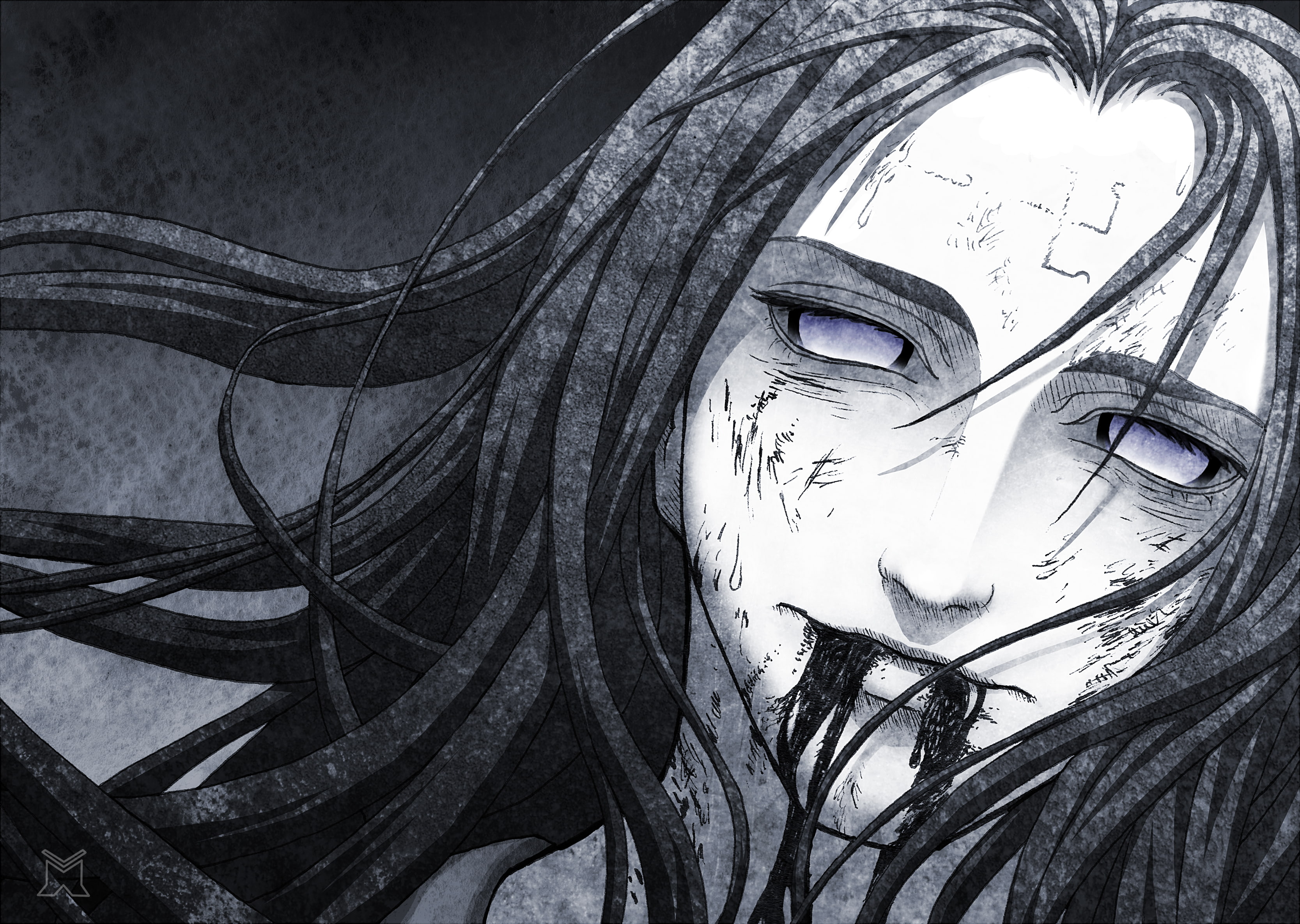 blood, naruto, hyuuga, neji, 2K, HD Wallpaper