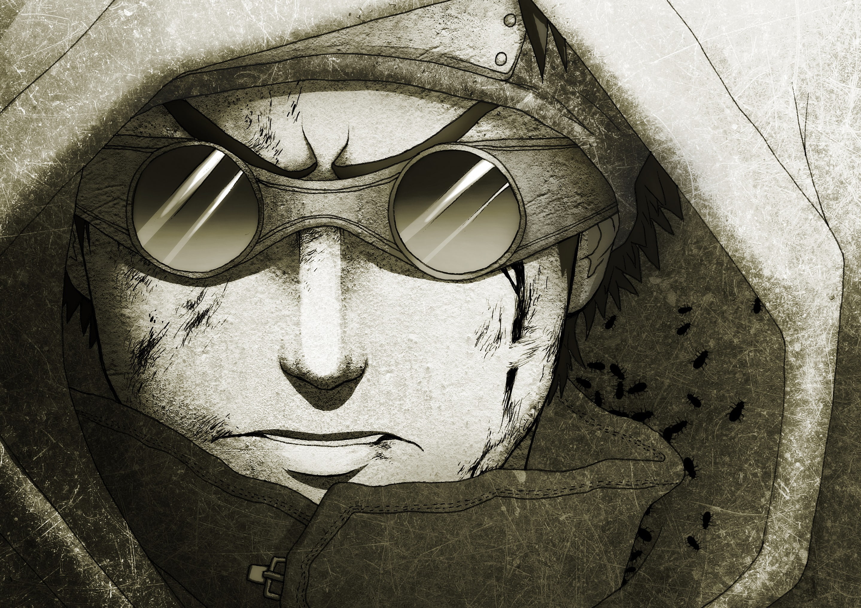 2K, Aburame Shino, Naruto Shippuuden, HD Wallpaper