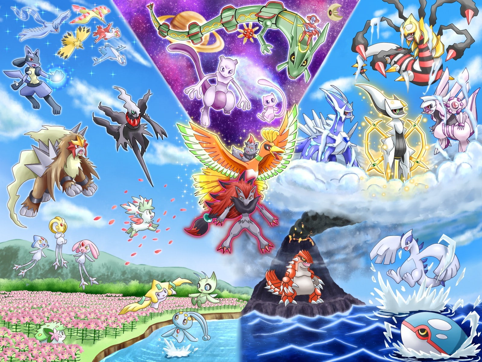 Ho Oh, 720P, Mew, HD Wallpaper