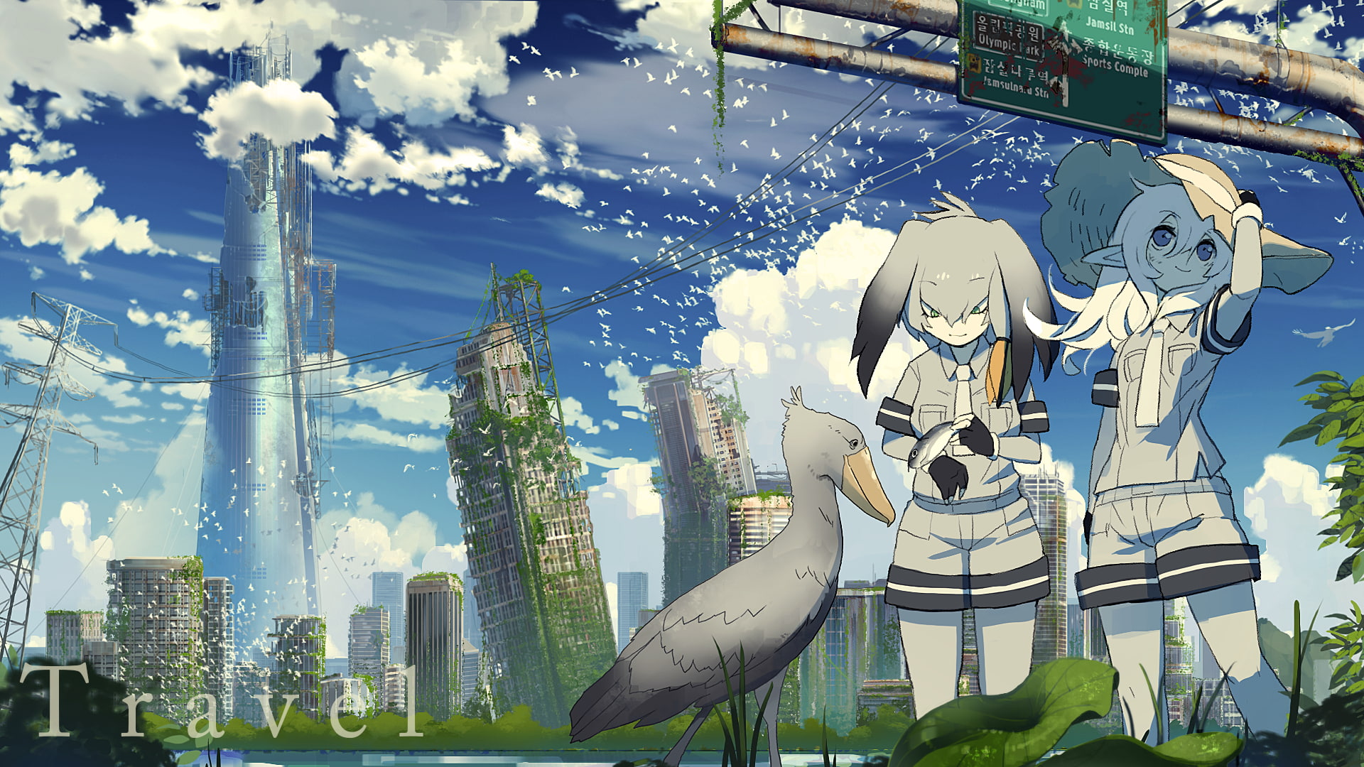 Kemono Friends, Anime, 1080P, Shoebill (Kemono Friends), HD Wallpaper