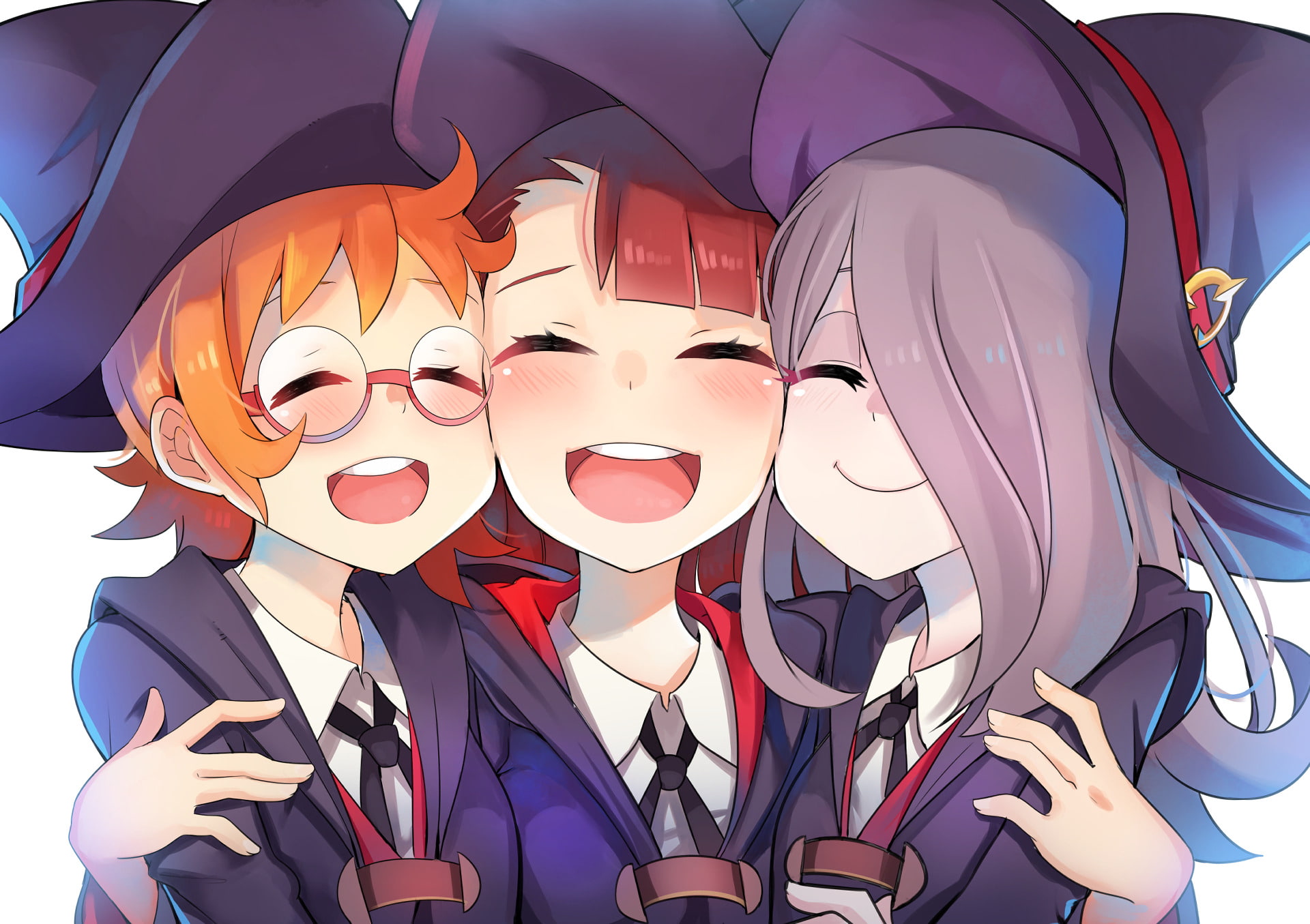 art and craft, real people, women, men, pink color, variation, Little Witch Academia, adult, choice, 1080P, Sucy Manbavaran, Atsuko Kagari, female likeness, HD Wallpaper