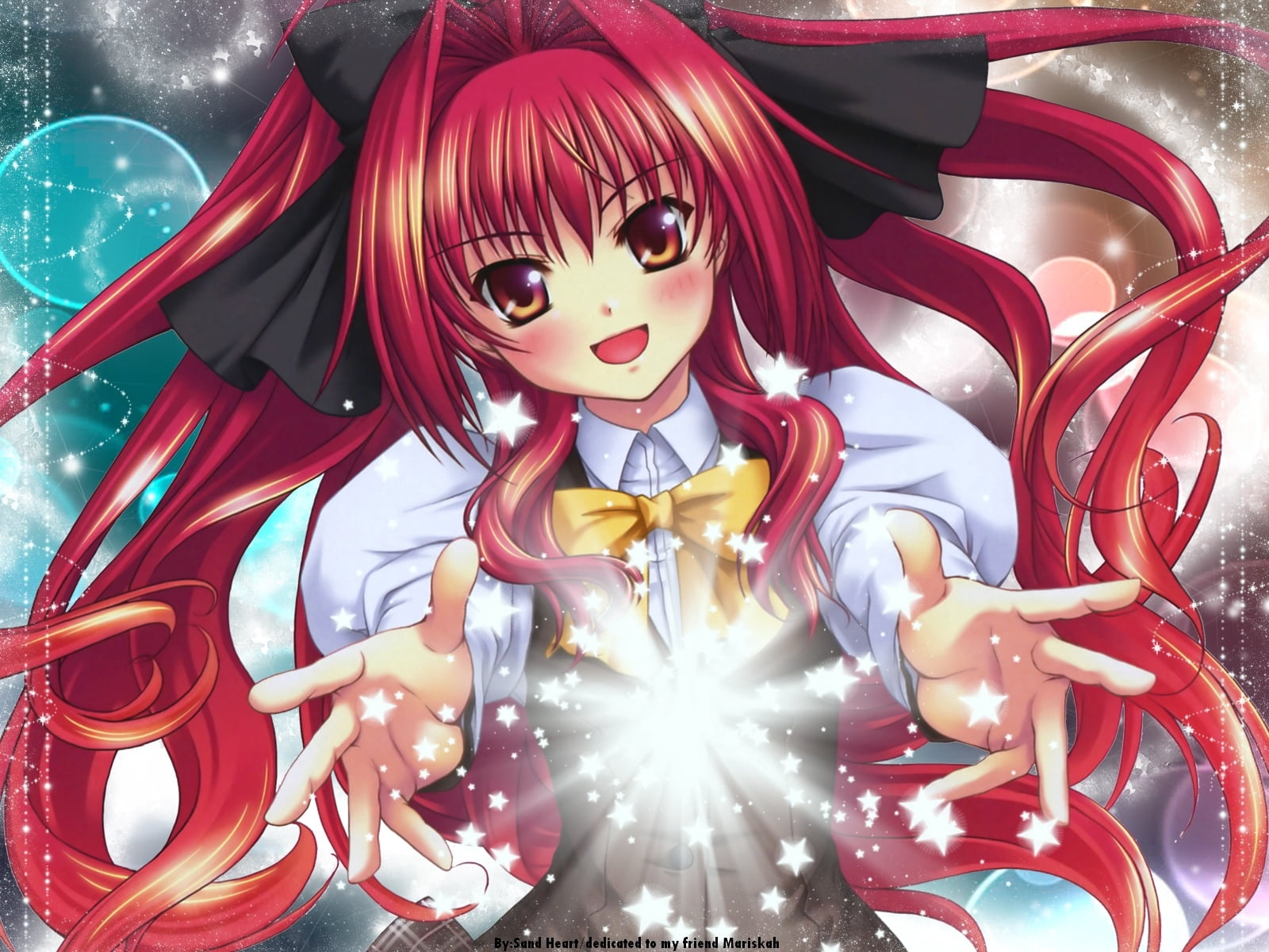 still life, day, human representation, red, celebration, shiny, magic, illuminated, anime, night, joy, fantasy, girl, computer Graphic, wearing, image, HD Wallpaper
