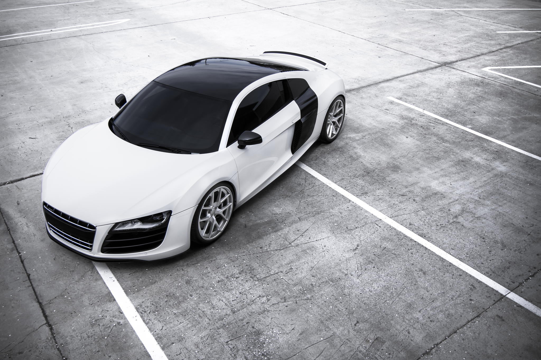 city, luxury, status Car, speed, 1080P, outdoors, white color, land Vehicle, technology, electric Car, sports Car, street, parking Lot, car, wheel, audi, HD Wallpaper