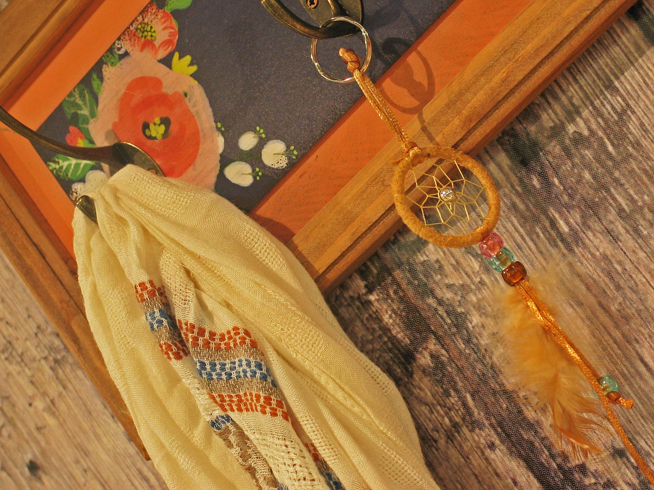 1080P, lifestyles, art, ornament, coat hooks, representation, material, tinker, decoration, deco, do it yourself, dream catcher, wardrobe, outline, framed, HD Wallpaper