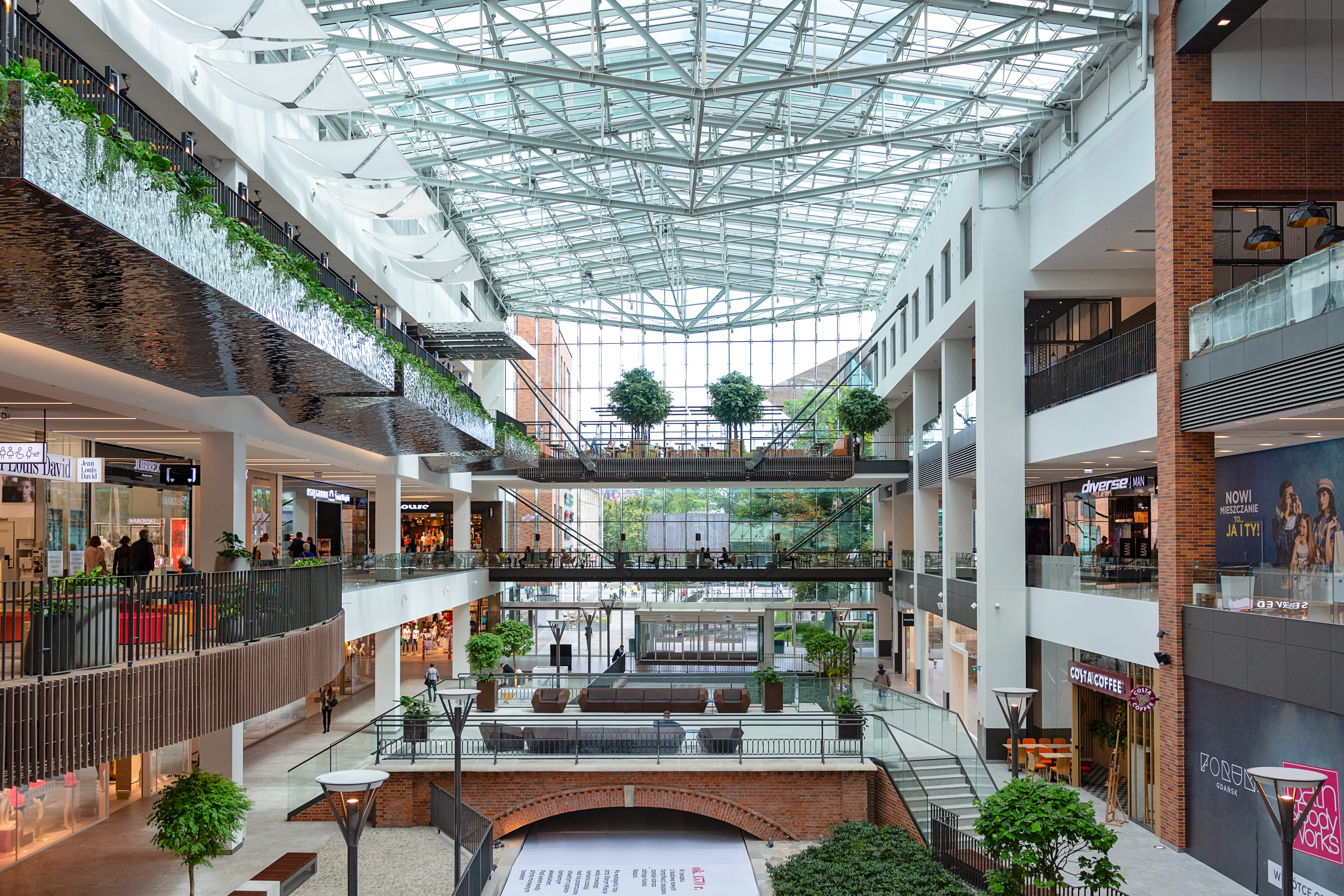 luxury, steel, day, glass, people, growth, plant, potted plant, supermarket, architectural column, brand, entertainment, empty, lifestyle, architecture, HD Wallpaper