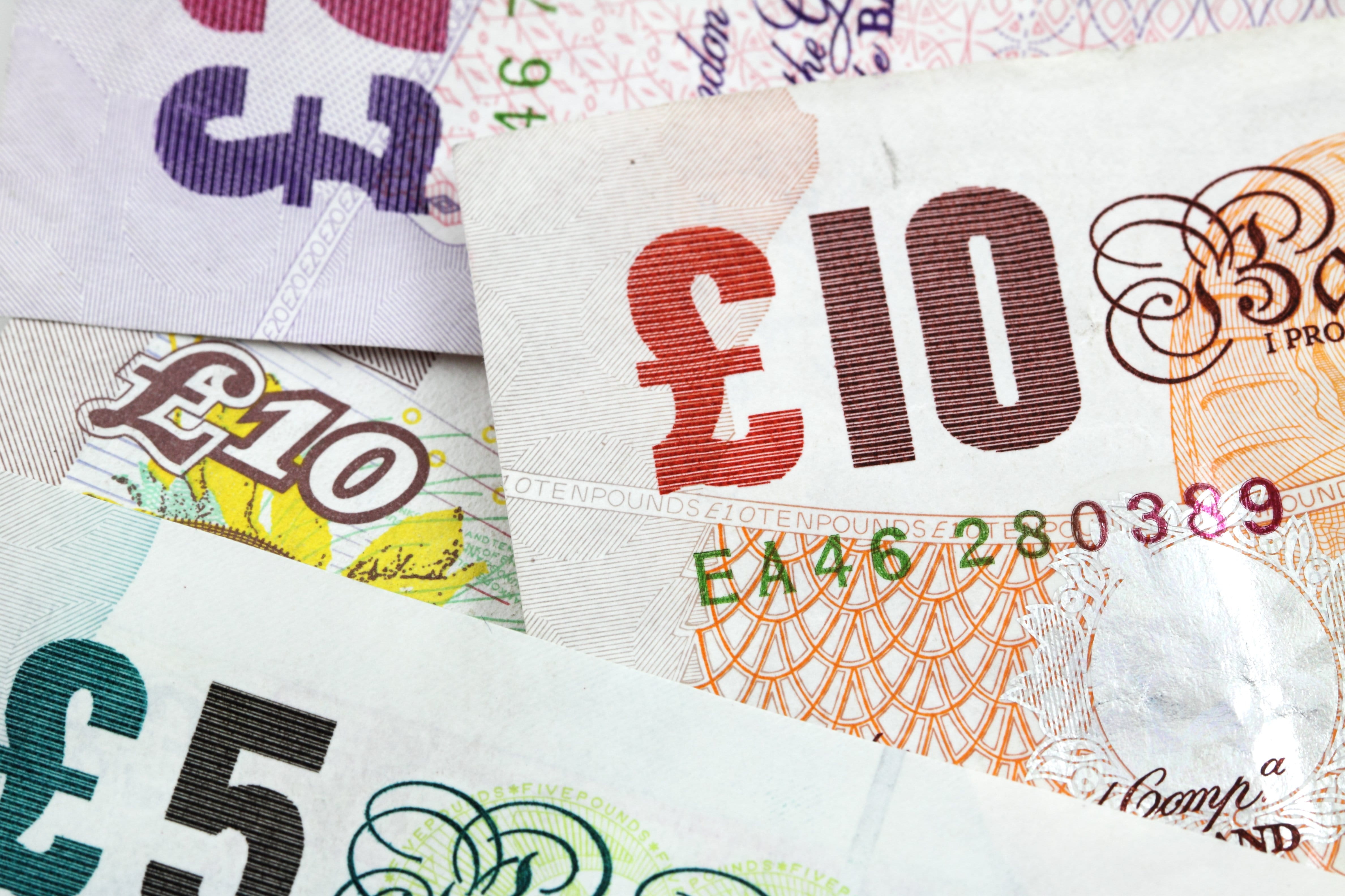 savings, paper currency, Banking, finance, paper, photo, closeup, english, global communications, extreme close-up, pound, note, spend, exchange rate, british, HD Wallpaper