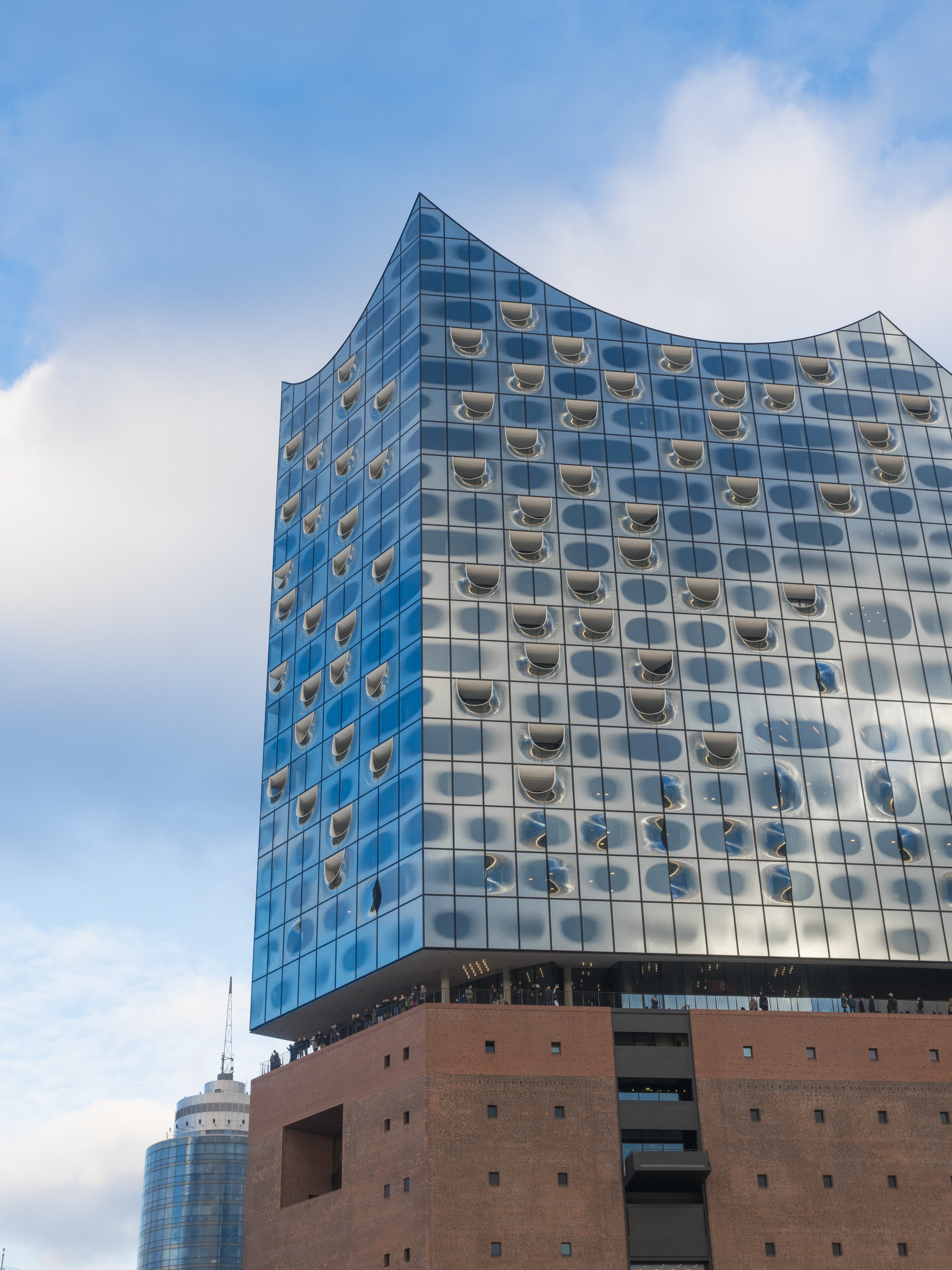 nature, futuristic, elbe, blue, built structure, hamburg, building exterior, low angle view, building, germany, speicherstadt, cloud - sky, day, modern, Phone HD Wallpaper