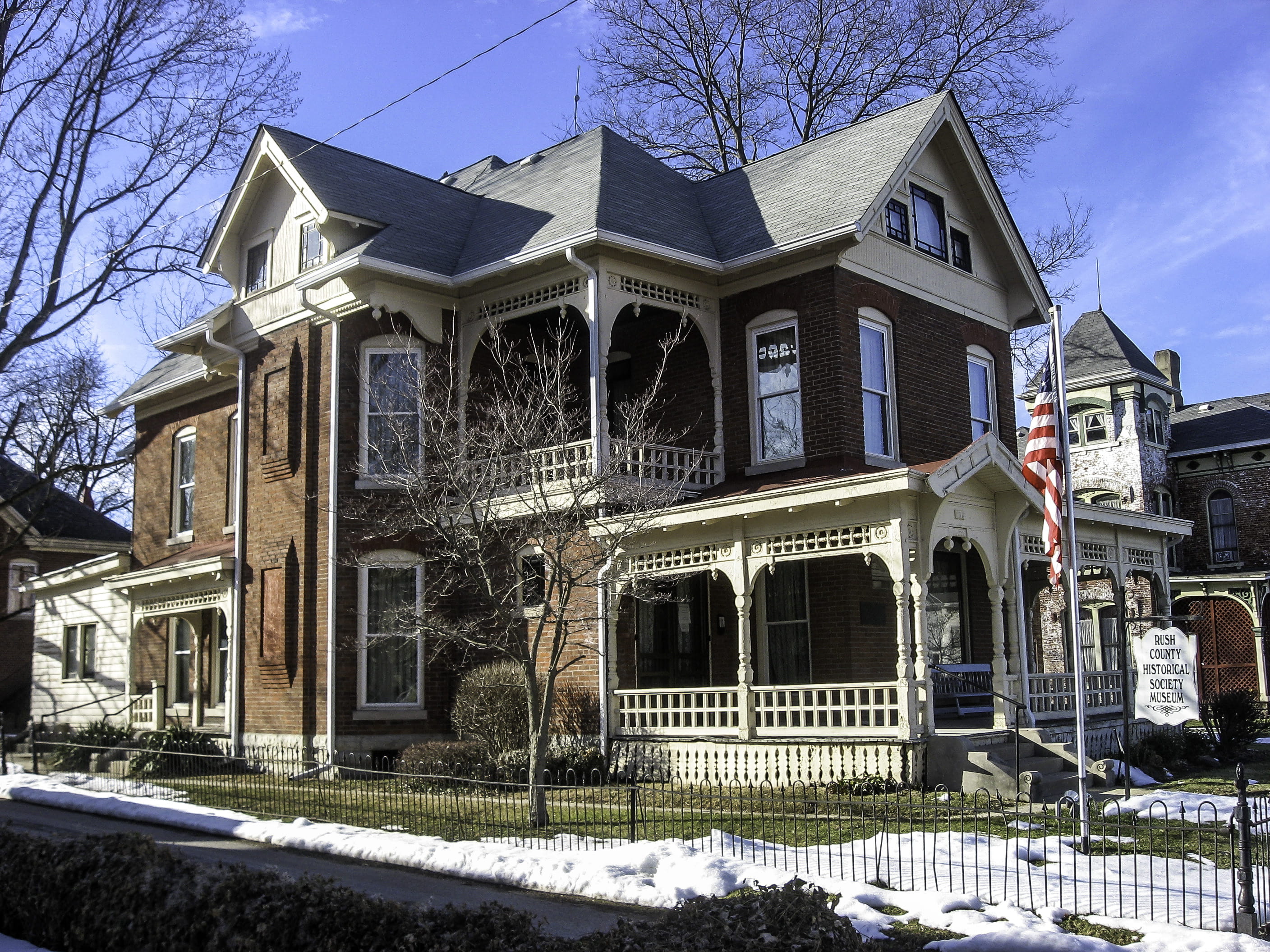 cold temperature, uSA, low angle view, winter, no People, window, building, Indiana, architecture, public domain, tree, john, landmark, day, outdoors, residential district, HD Wallpaper