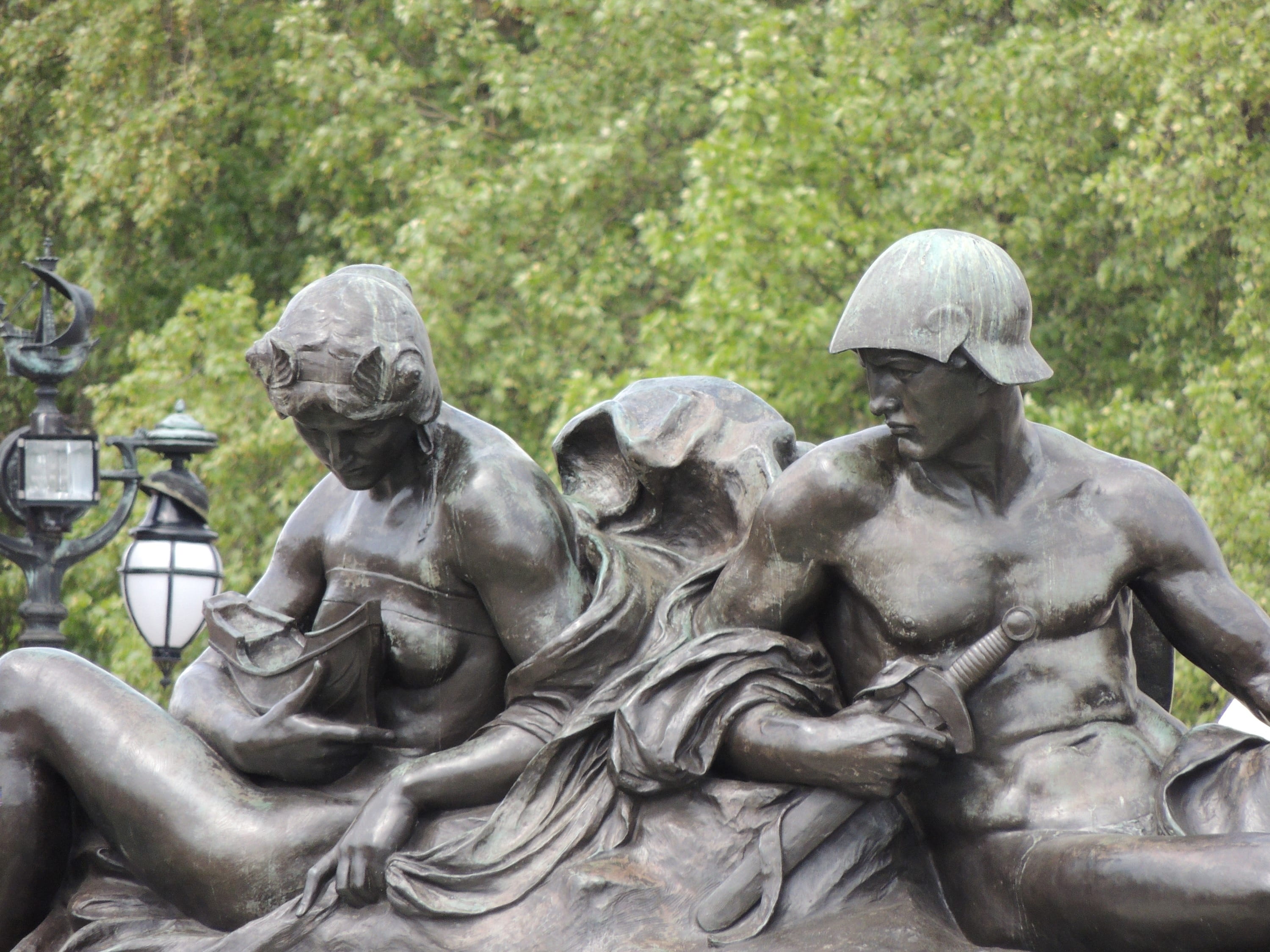 sculpture, armed forces, tourism, history, human representation, day, royal house, no people, memorial, famous, outdoors, tree, statue, art and craft, plant, HD Wallpaper