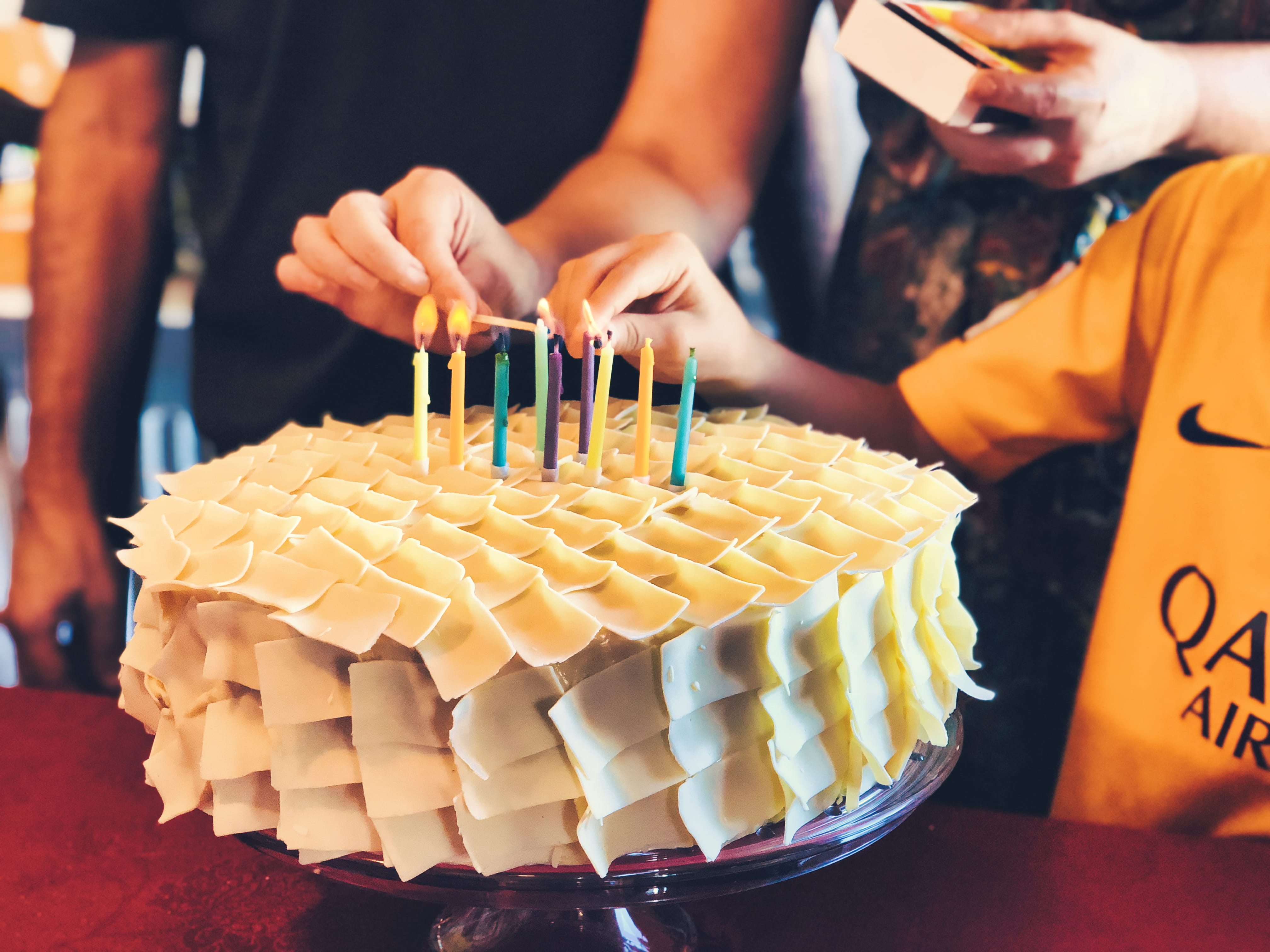 life events, football, indoors, food, recife, 4K, candle, sweet, birthday cake, food and drink, freshness, cake, birthday candles, indulgence, temptation, HD Wallpaper