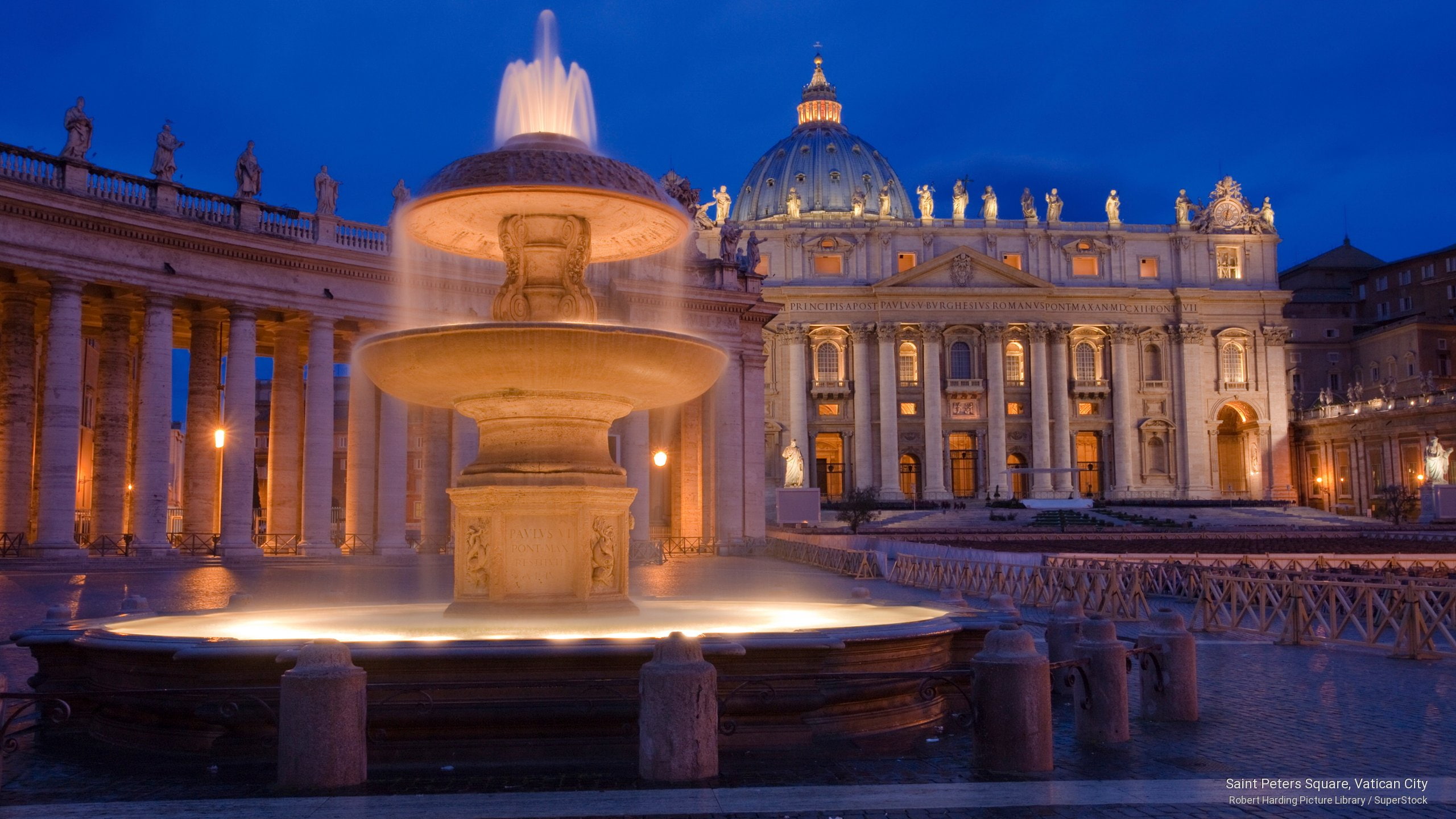 Landmarks, city, peters, saint, square, vatican, 2K, HD Wallpaper