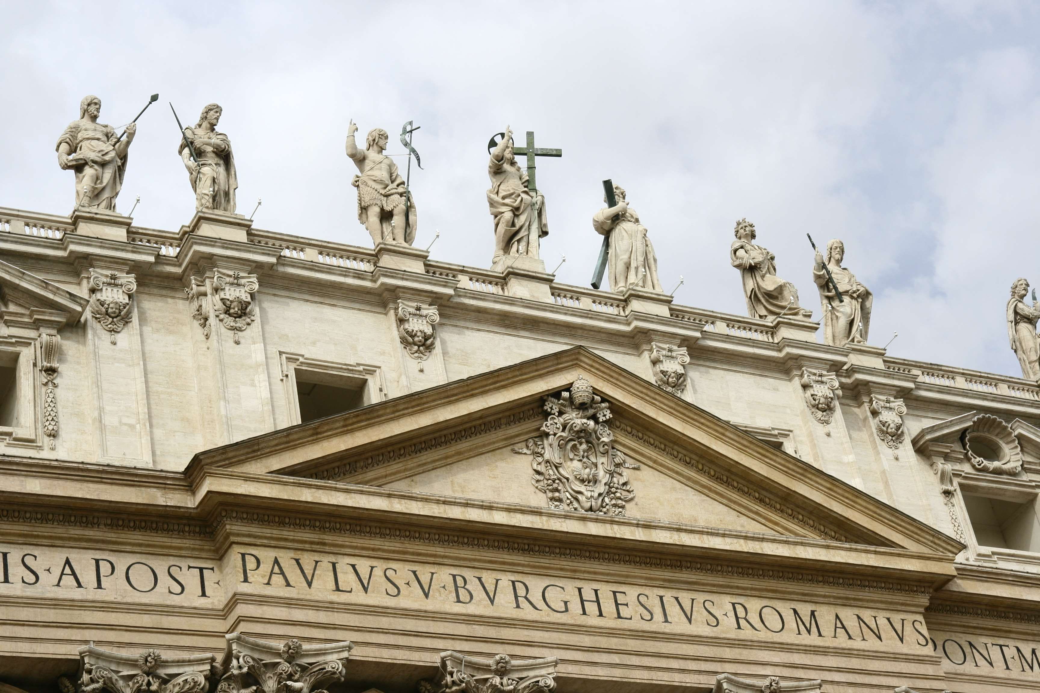 rome, human representation, baroque, government, no people, church, statue, sculpture, art, craft, ornate, historic, male likeness, travel destinations, HD Wallpaper