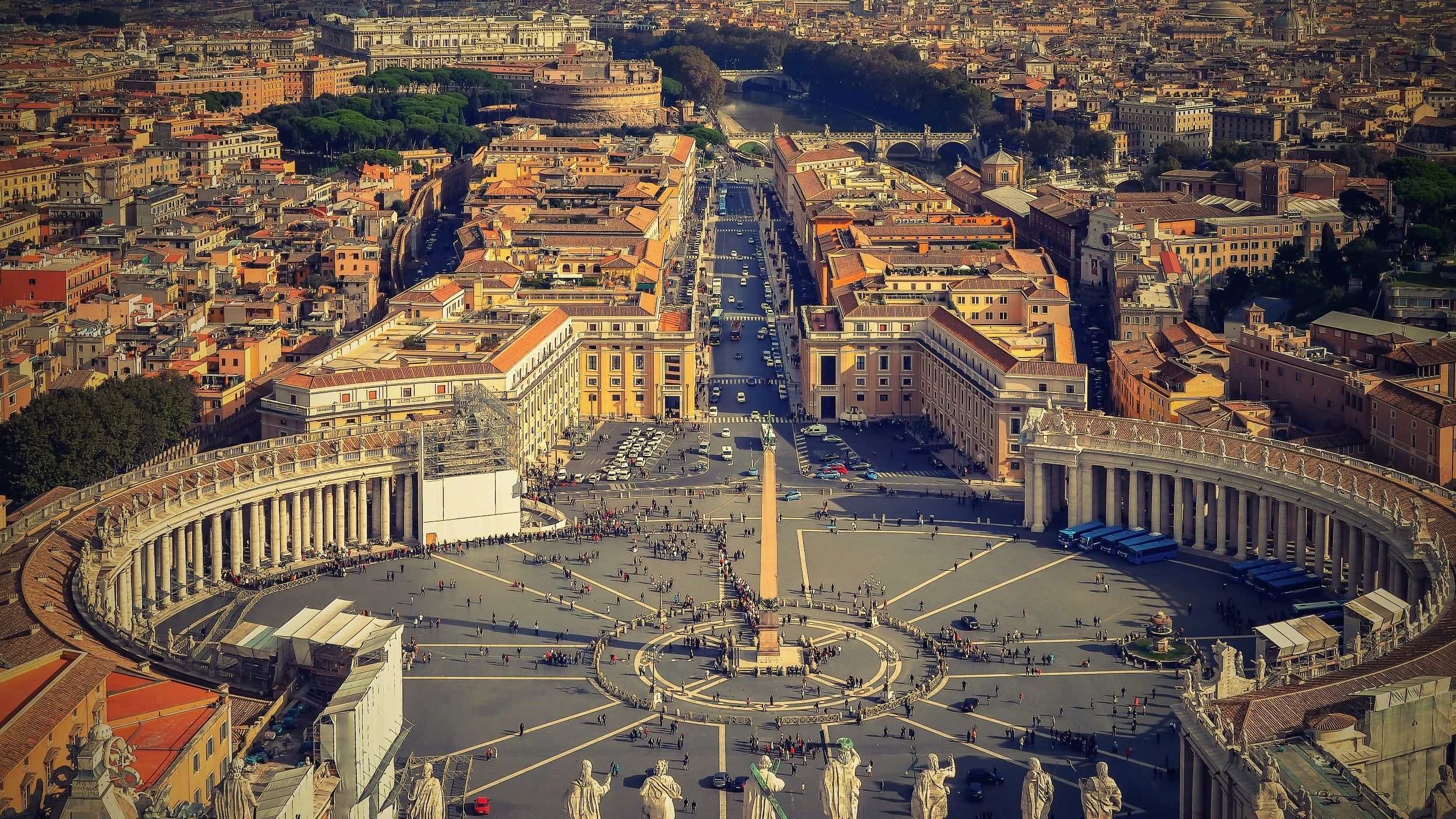 city, history, travel destinations, italy, urban skyline, built structure, building, photo, residential district, outdoors, st peters square, building exterior, HD Wallpaper