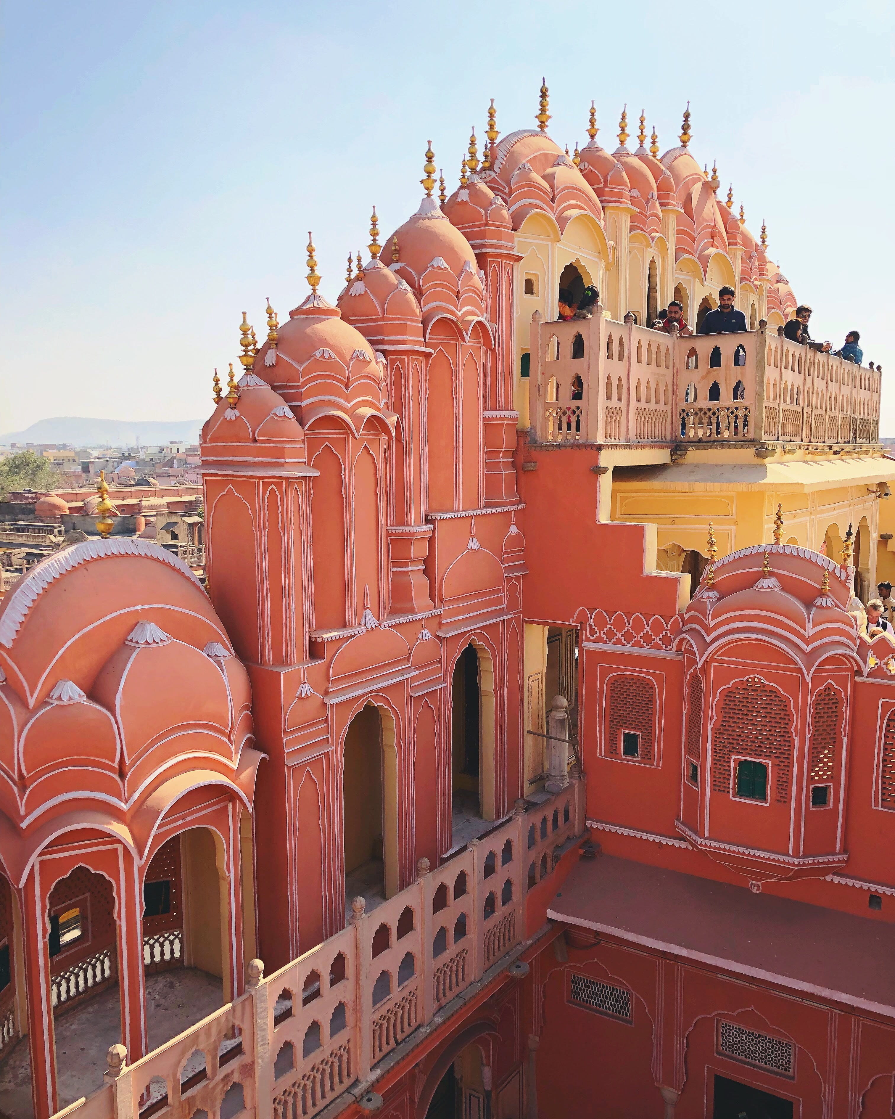 walled, the past, architecture, jaipur, sky, place of worship, tourism, dome, travel, religion, day, built structure, nature, city, travel destinations, Phone HD Wallpaper