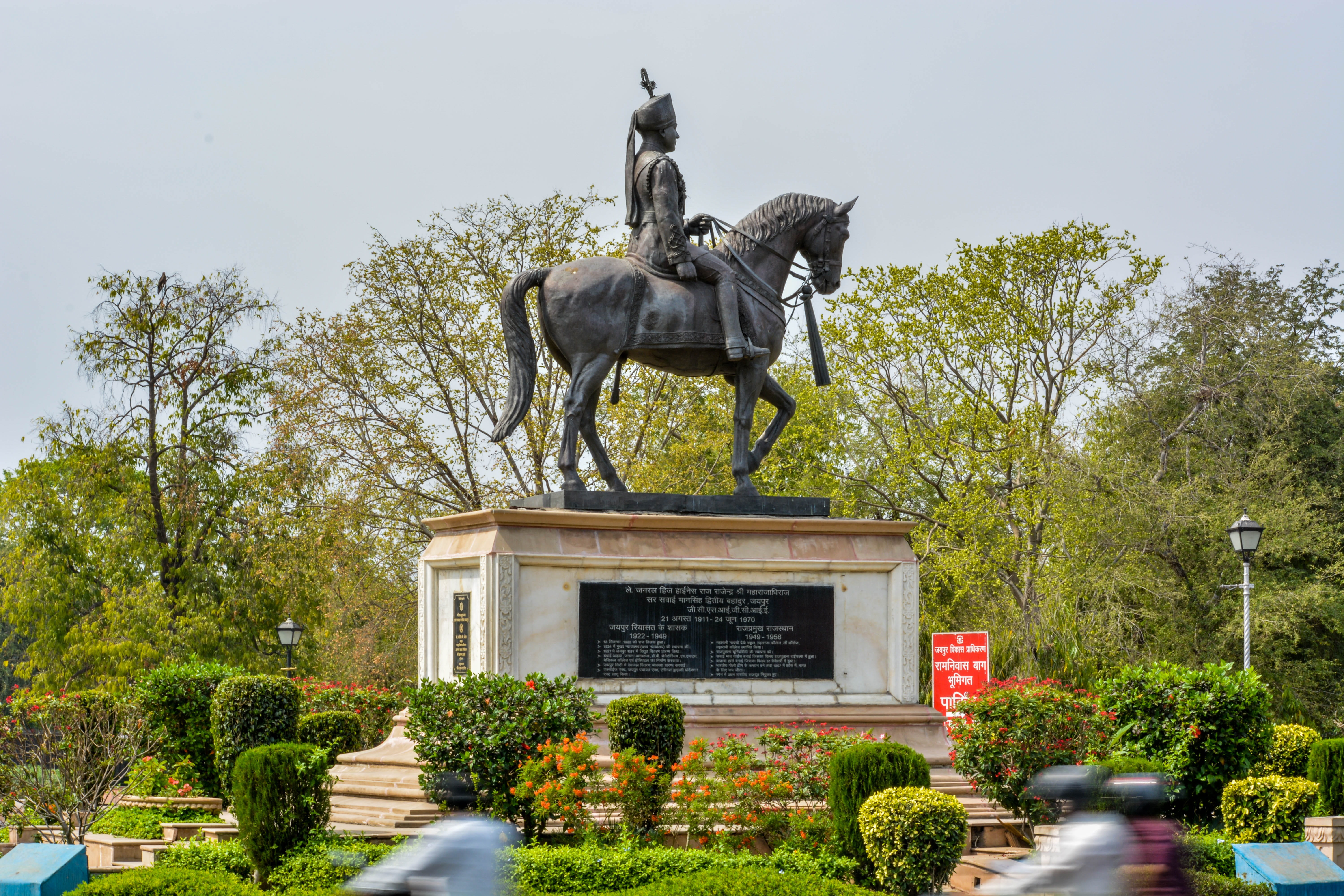 nature, pigeon, pink city, history, tree, maharaja, jaipur, india, garden, outdoors, representation, architecture site, human representation, horse, albert hall, HD Wallpaper