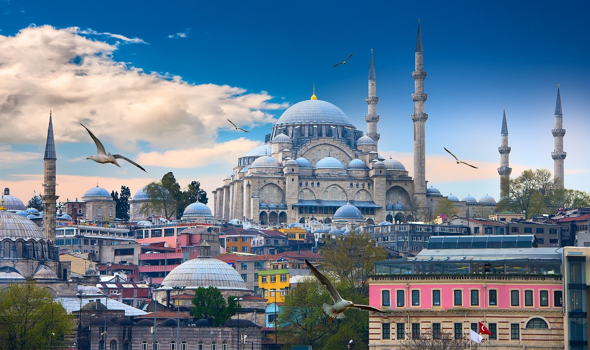 1080P, Mosques, Suleymaniye Mosque, HD Wallpaper