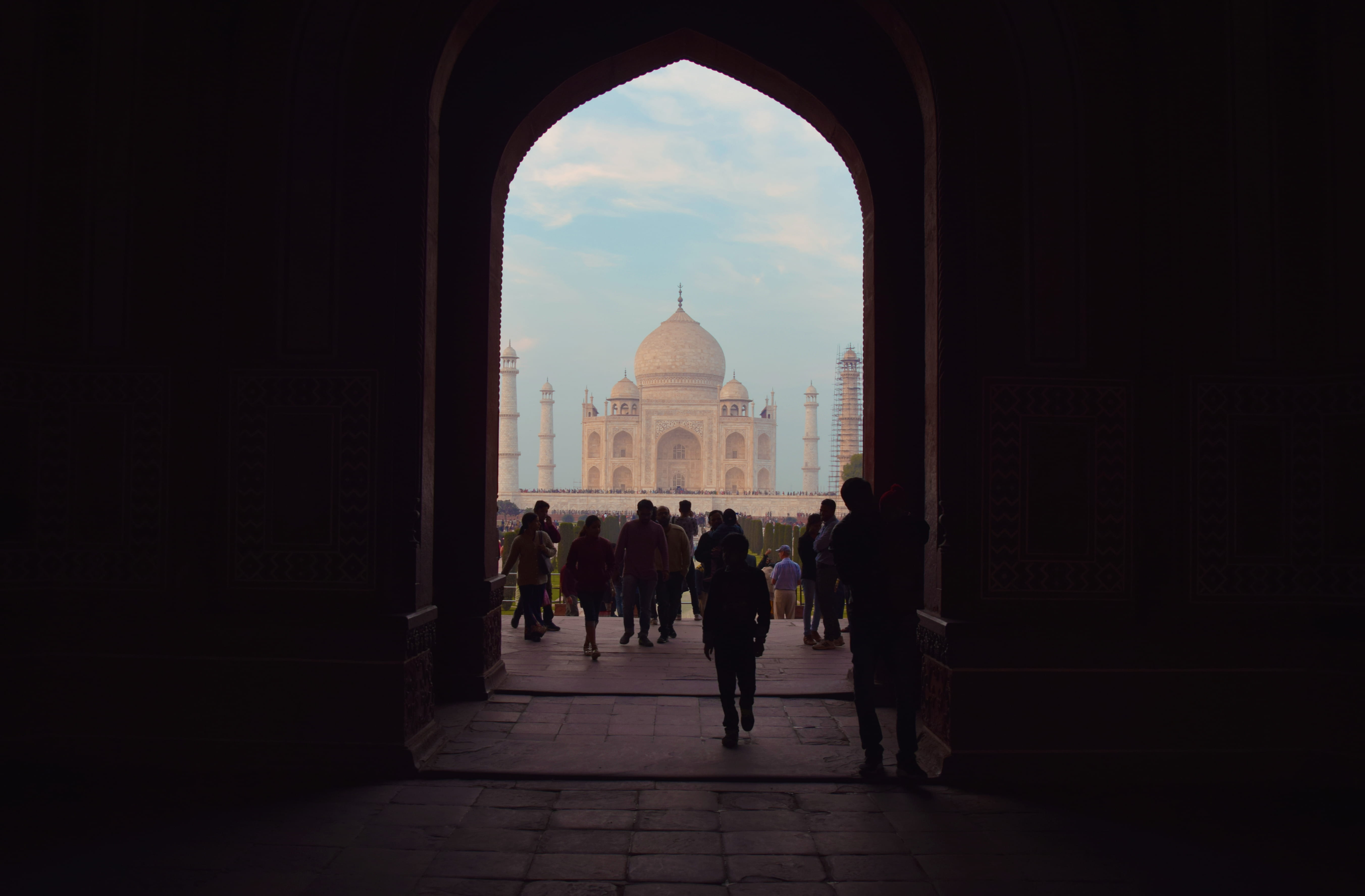 building exterior, indi, architecture, built structure, travel destinations, people, tourism, 5K, men, the past, mahal, real people, near, photography, HD Wallpaper