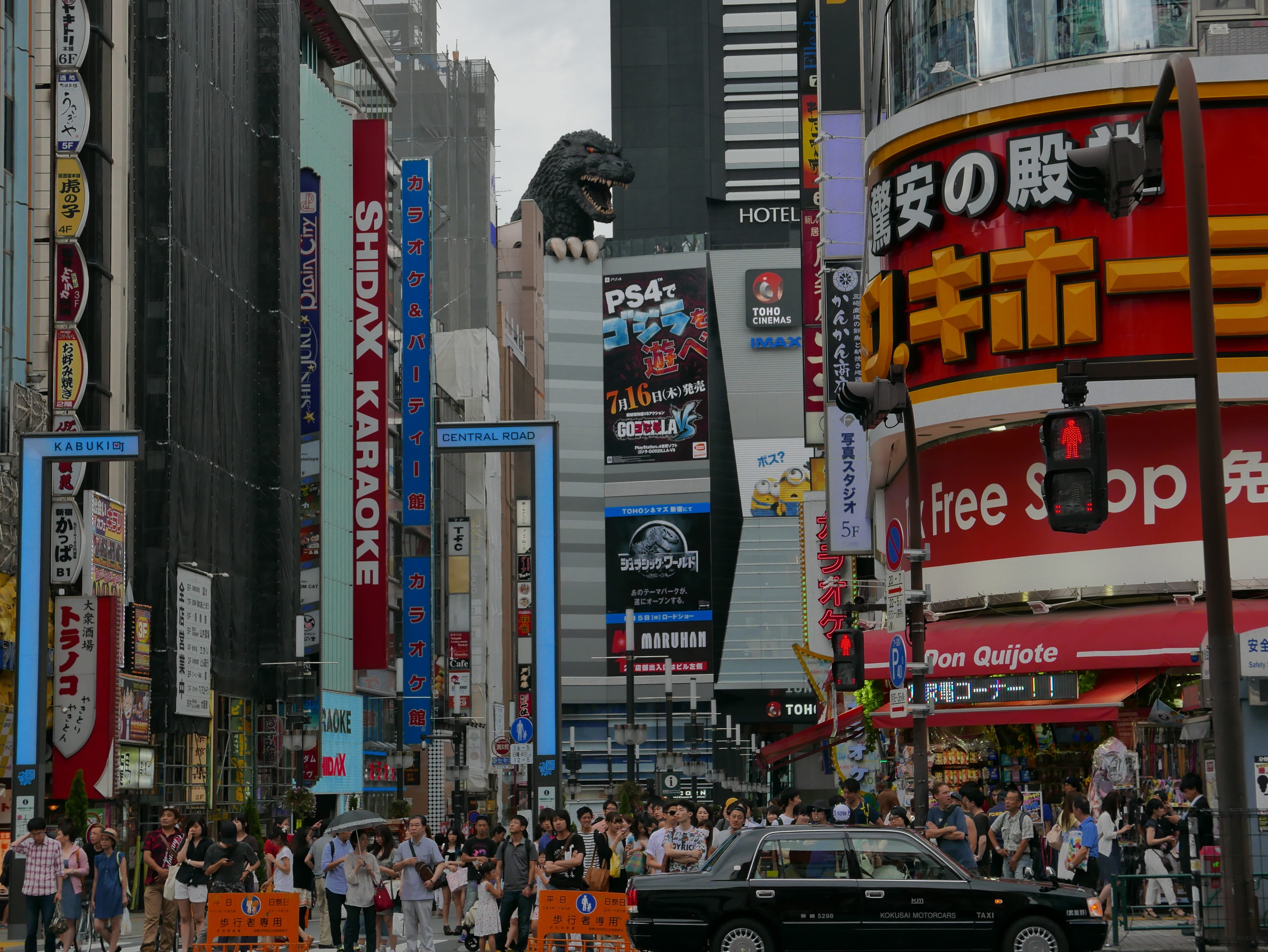advertisement, city, Tokyo, building, city life, communication, posters, crowded, outdoors, 4K, Japan, busy, transportation, crowds, large group of people, HD Wallpaper