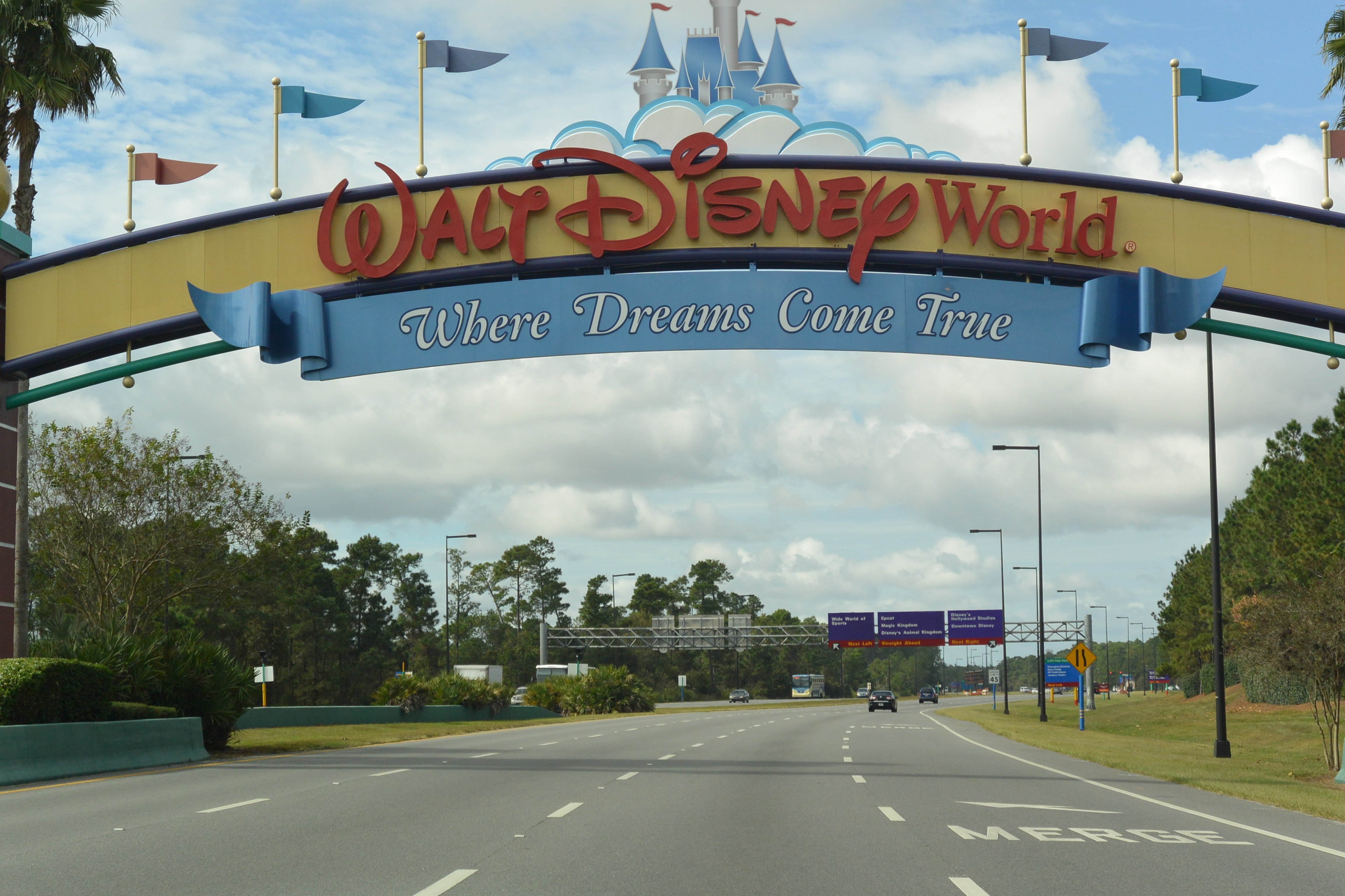 input, route, holiday, sign, disney, communication, travel, amusement, western script, transportation, arrival, road, world, mode of transportation, guidance, HD Wallpaper