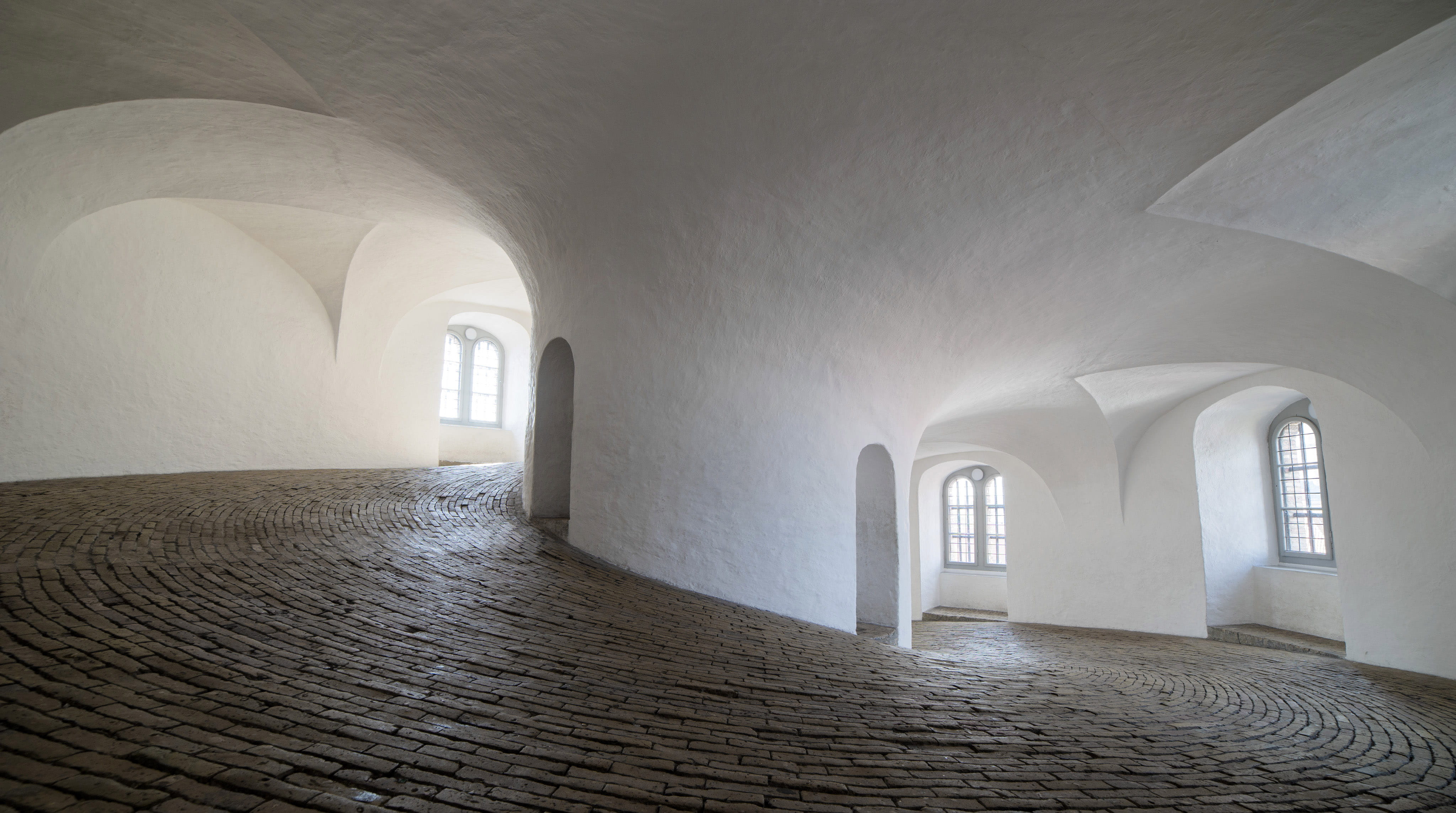 indoors, history, tower, white color, kabenhavn, day, no People, wall - building feature, nature, Round Tower, 4K, dark, built Structure, round, Denmark, HD Wallpaper