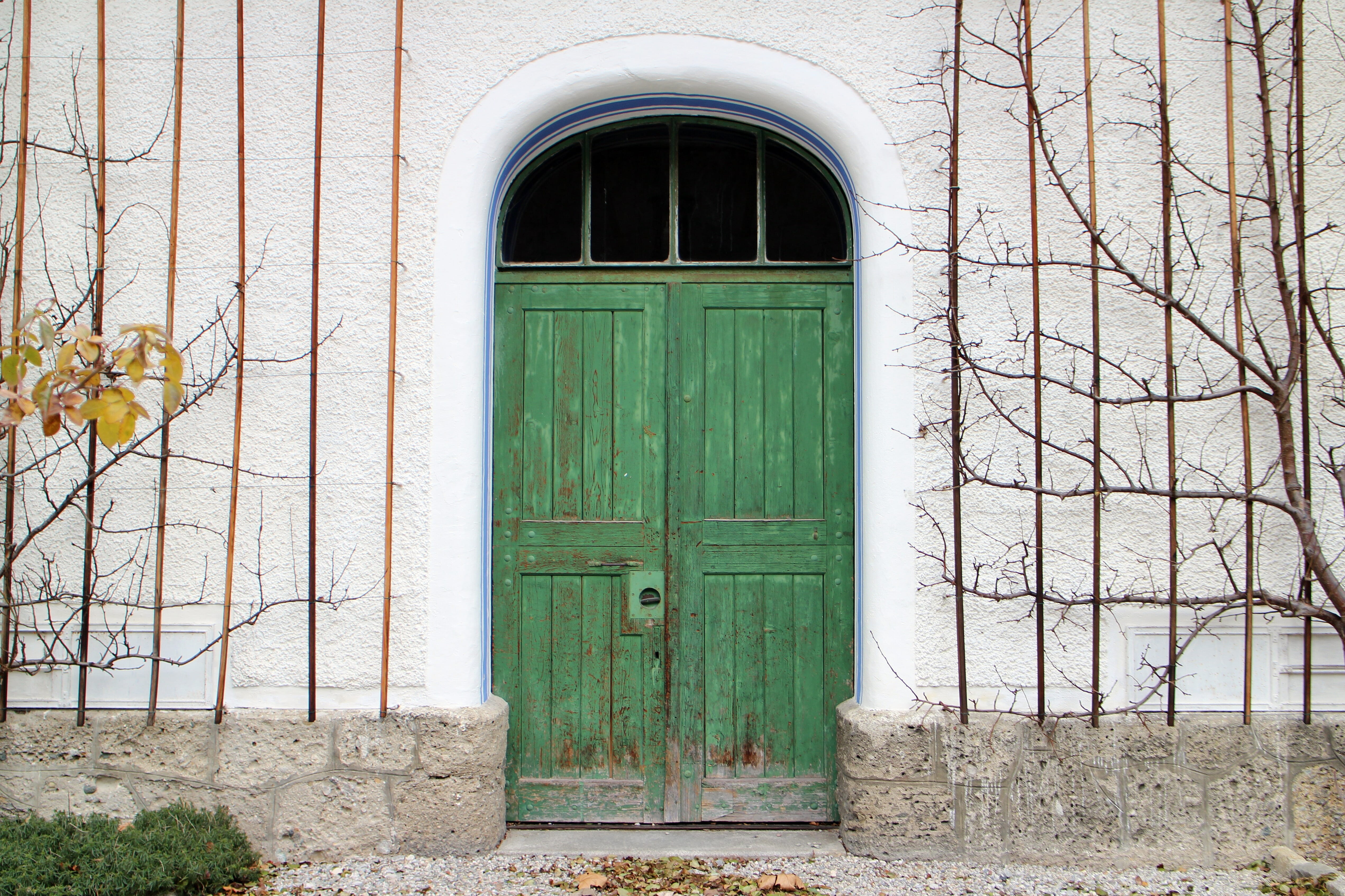 house, round arch, wood, arch, architecture, outdoors, security, trees, wood - material, entrance, ancient times, wood doors, house entrance, built structure, HD Wallpaper