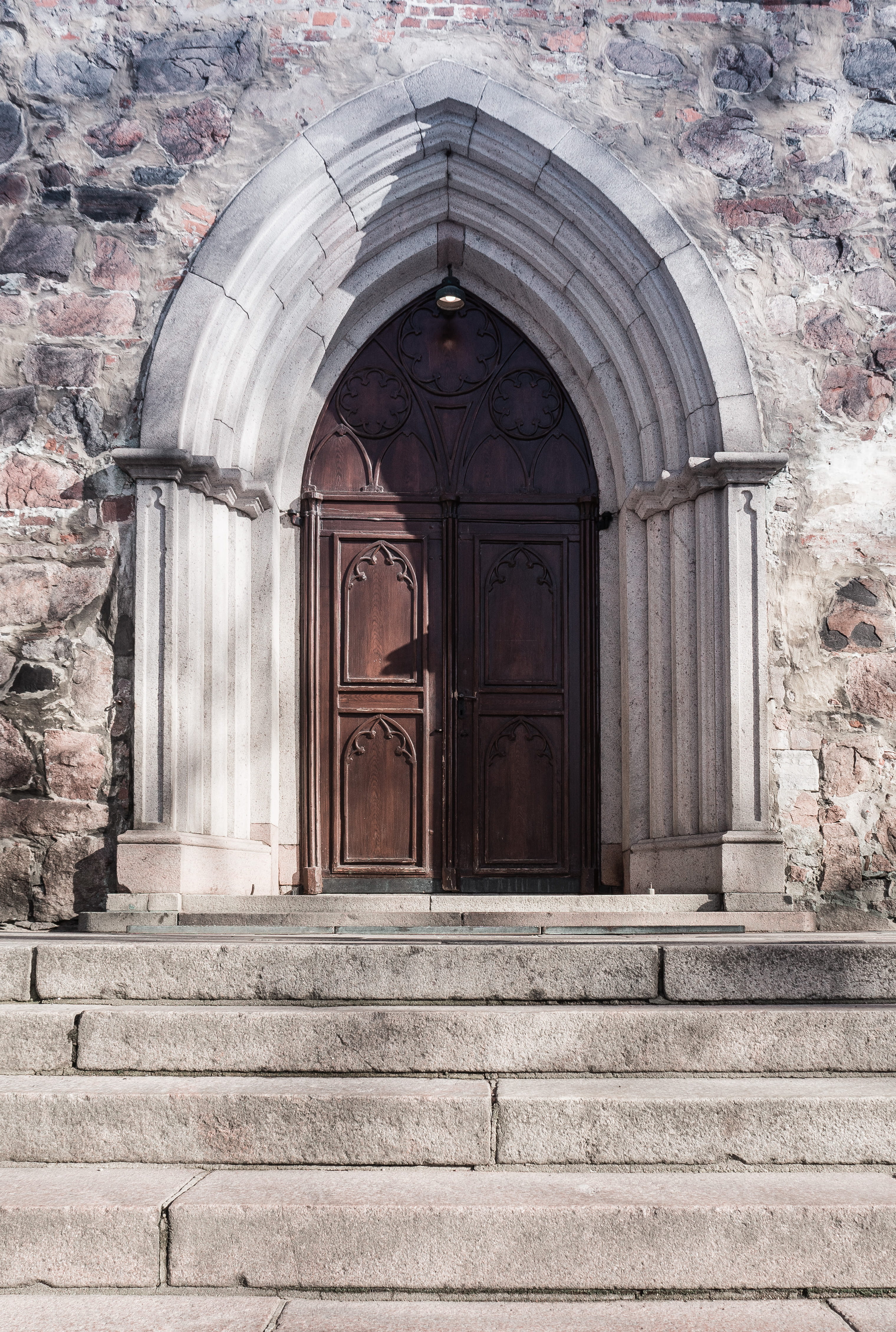 turku, old, finland, day, outdoors, 4K, entrance, built structure, protection, wall, arched, architecture, the past, church, door, wood - material, closed, Phone HD Wallpaper