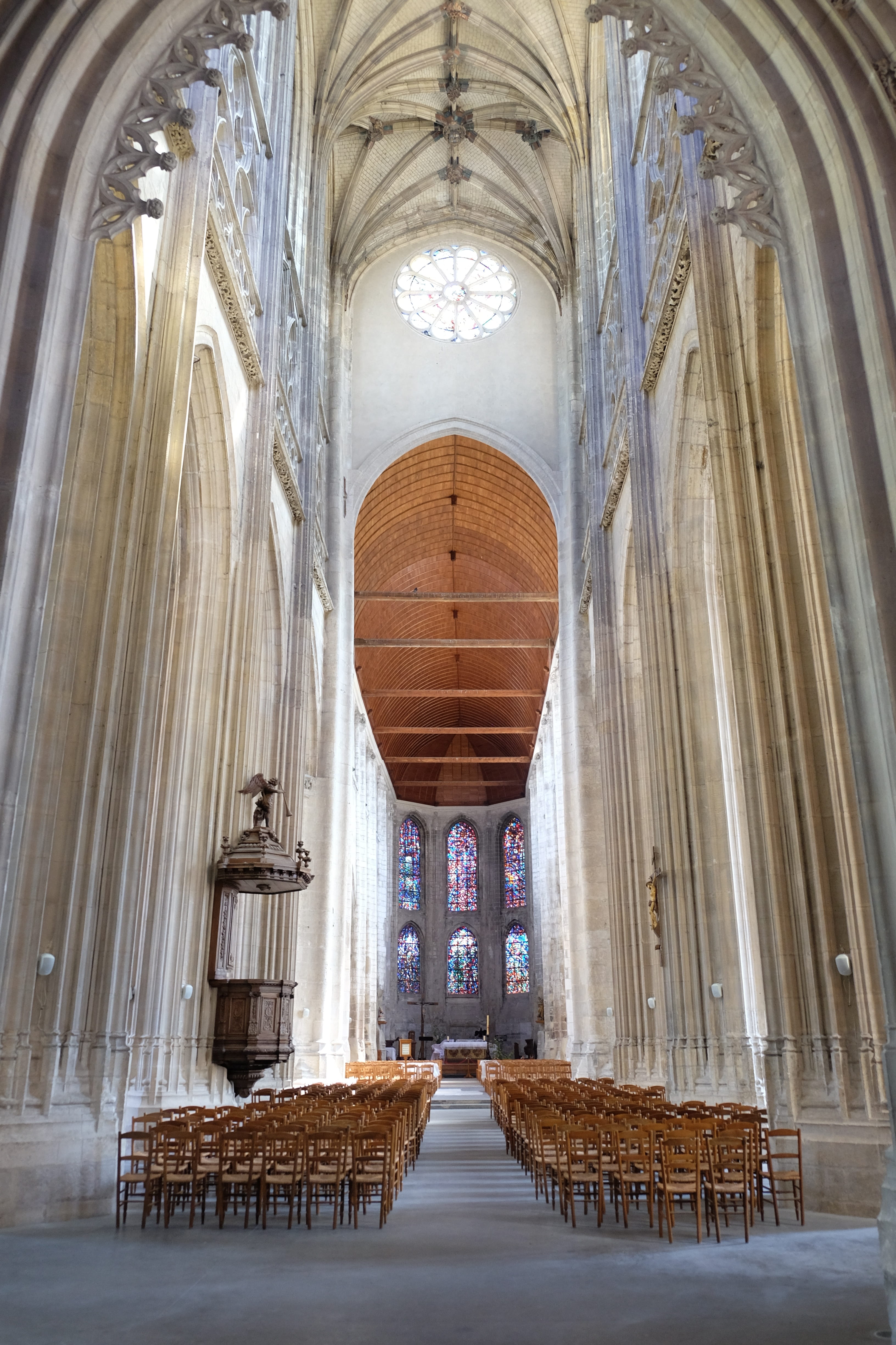religion, france, history, church, architectural column, no people, place of worship, altar, seat, door, ceiling, belief, normandy, architecture, arch, Phone HD Wallpaper