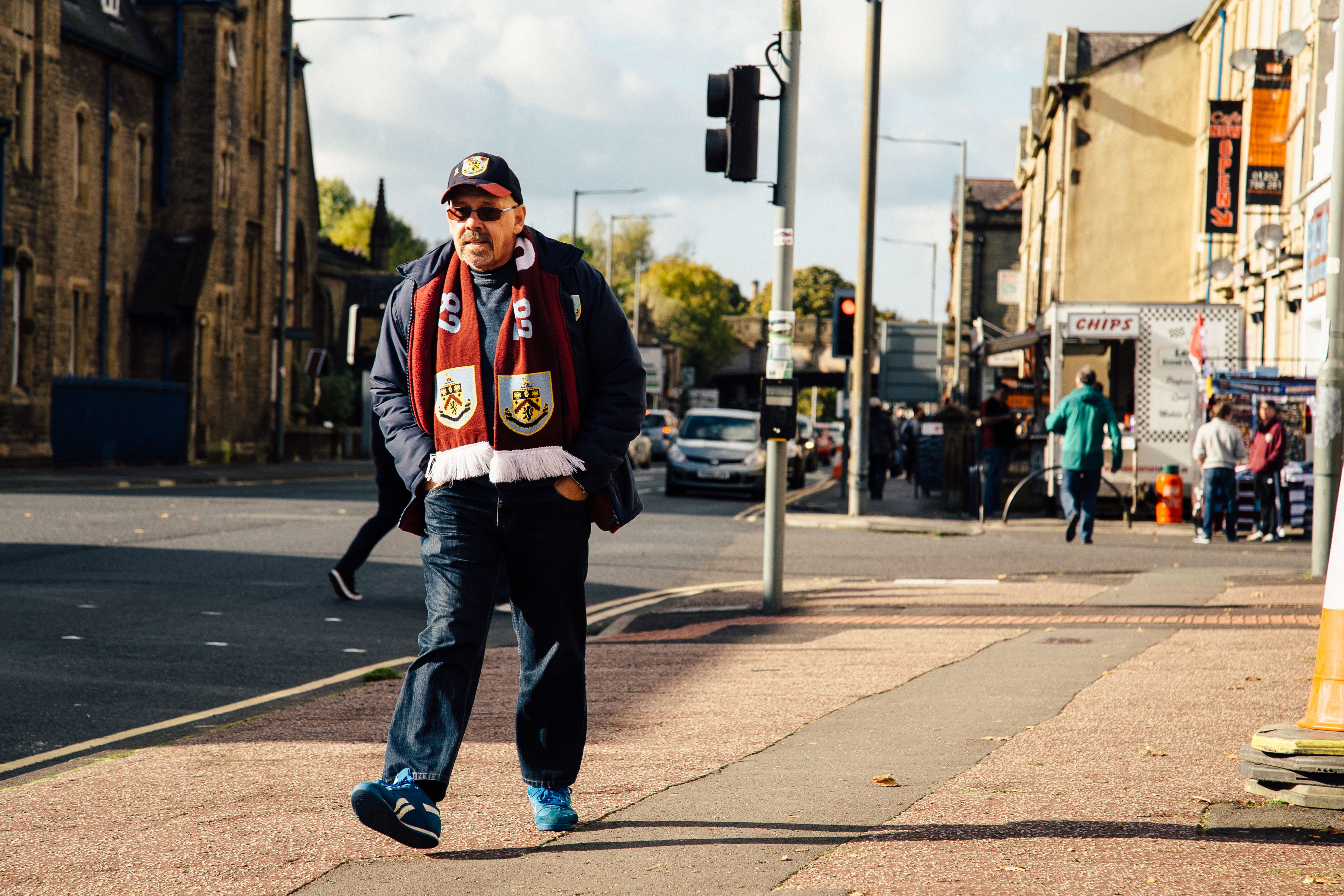 burnley football club, clothing, standing, architecture, day, stadium, burnley fc, sunglasses, built structure, soccer stadium, HD Wallpaper
