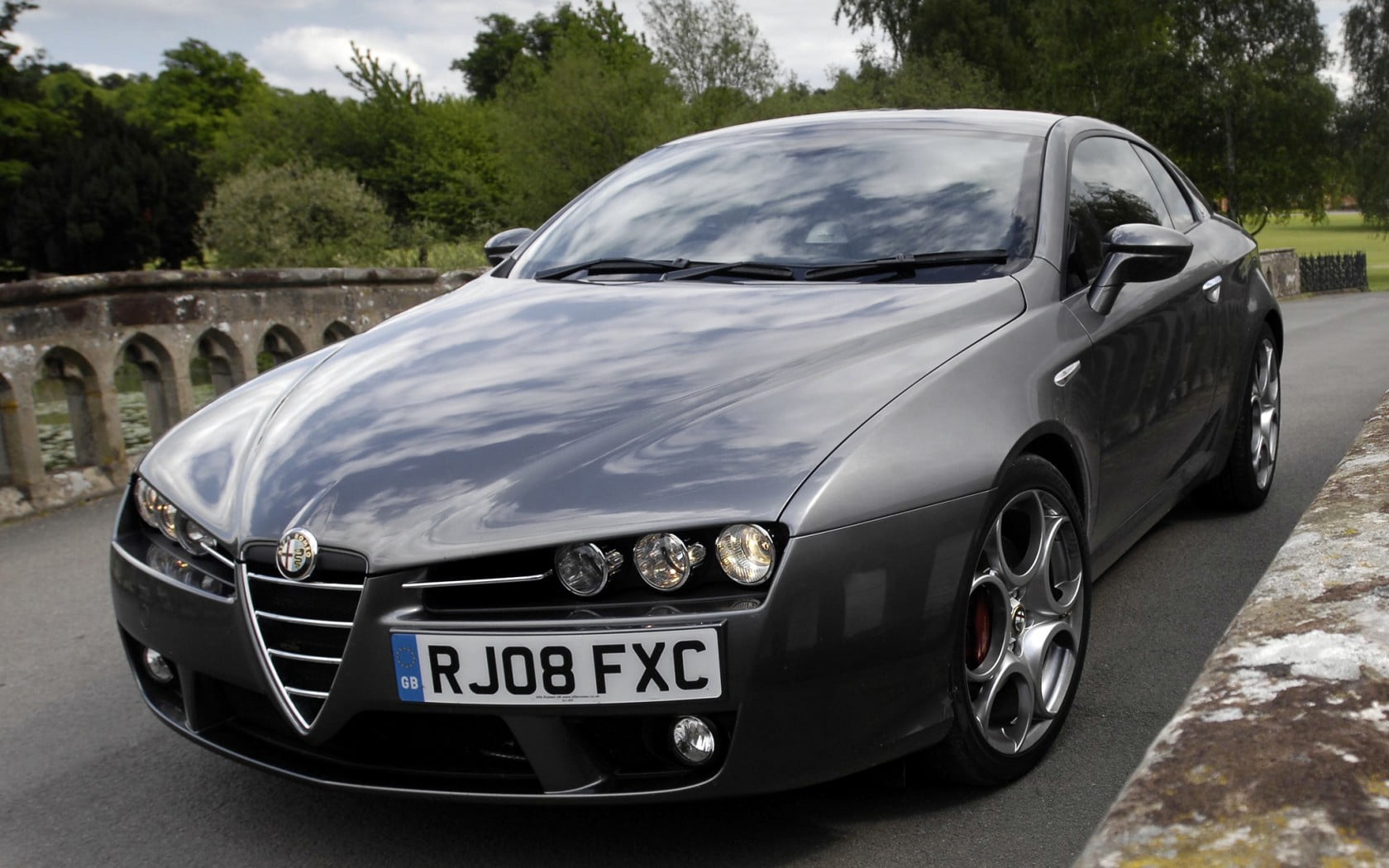 engine, shiny, silver Colored, city, black Color, wheel, sport, alfa romeo, luxury, new, elegance, motor Vehicle, coupe, expense, outdoors, road, nature, HD Wallpaper