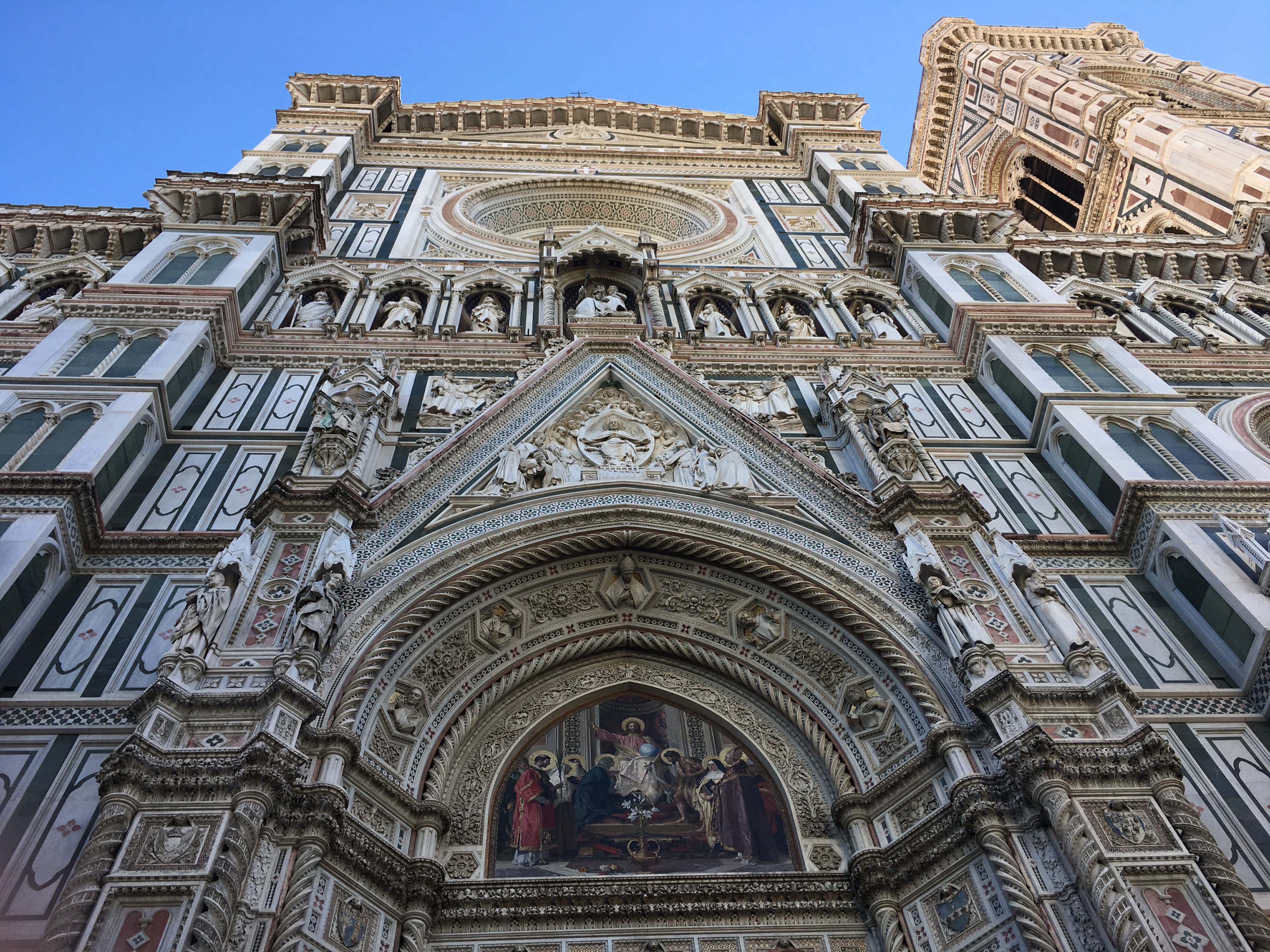 photography, church, florence cathedral - front view, brunelleschi, arch, low angle view, 1436, no people, florence cathedral, history, built structure, HD Wallpaper