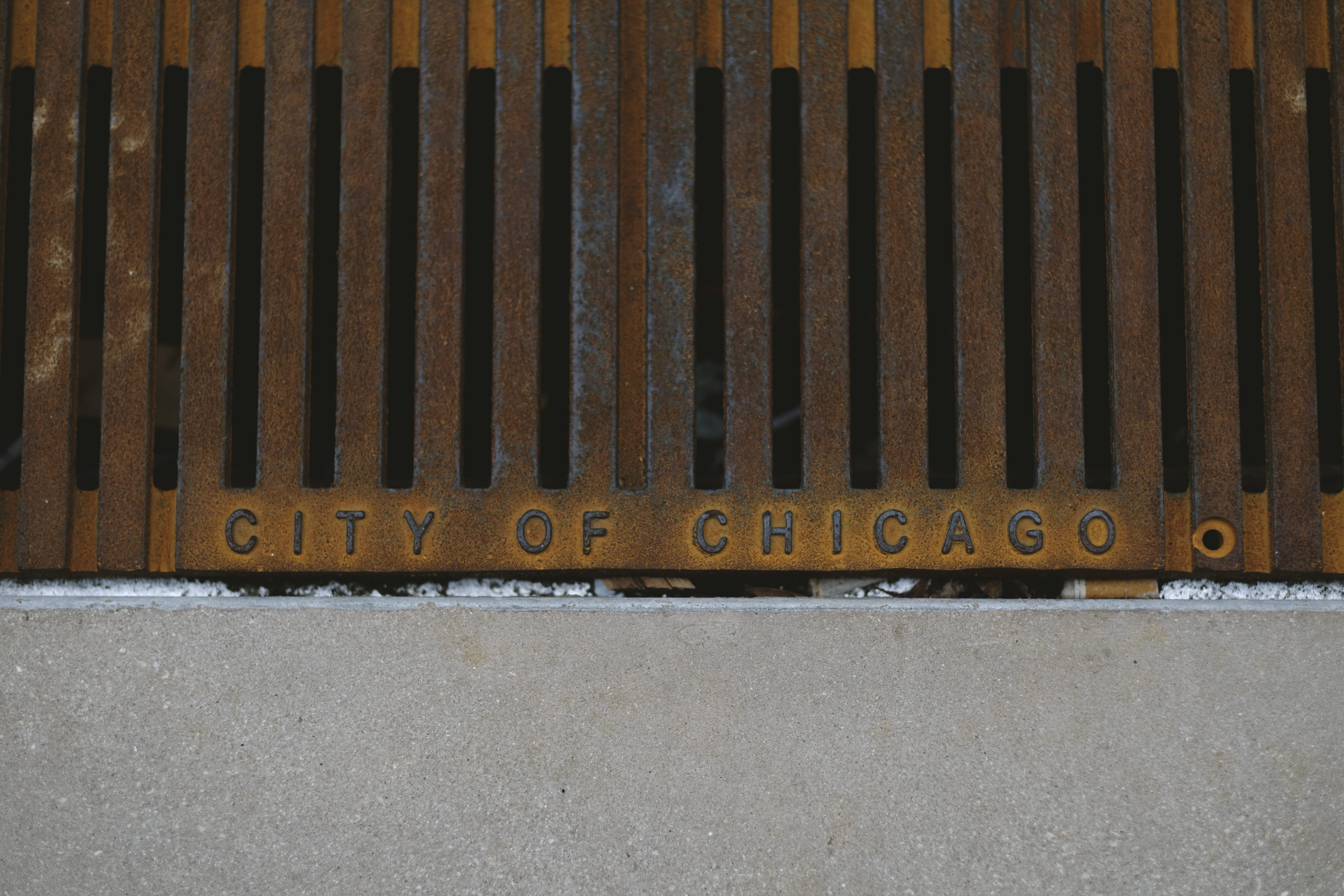 built structure, sign, furniture, city, table, manmade, street, iron, transportation, grille, radiator, 5K, manhole, no people, industrial, high angle view, HD Wallpaper