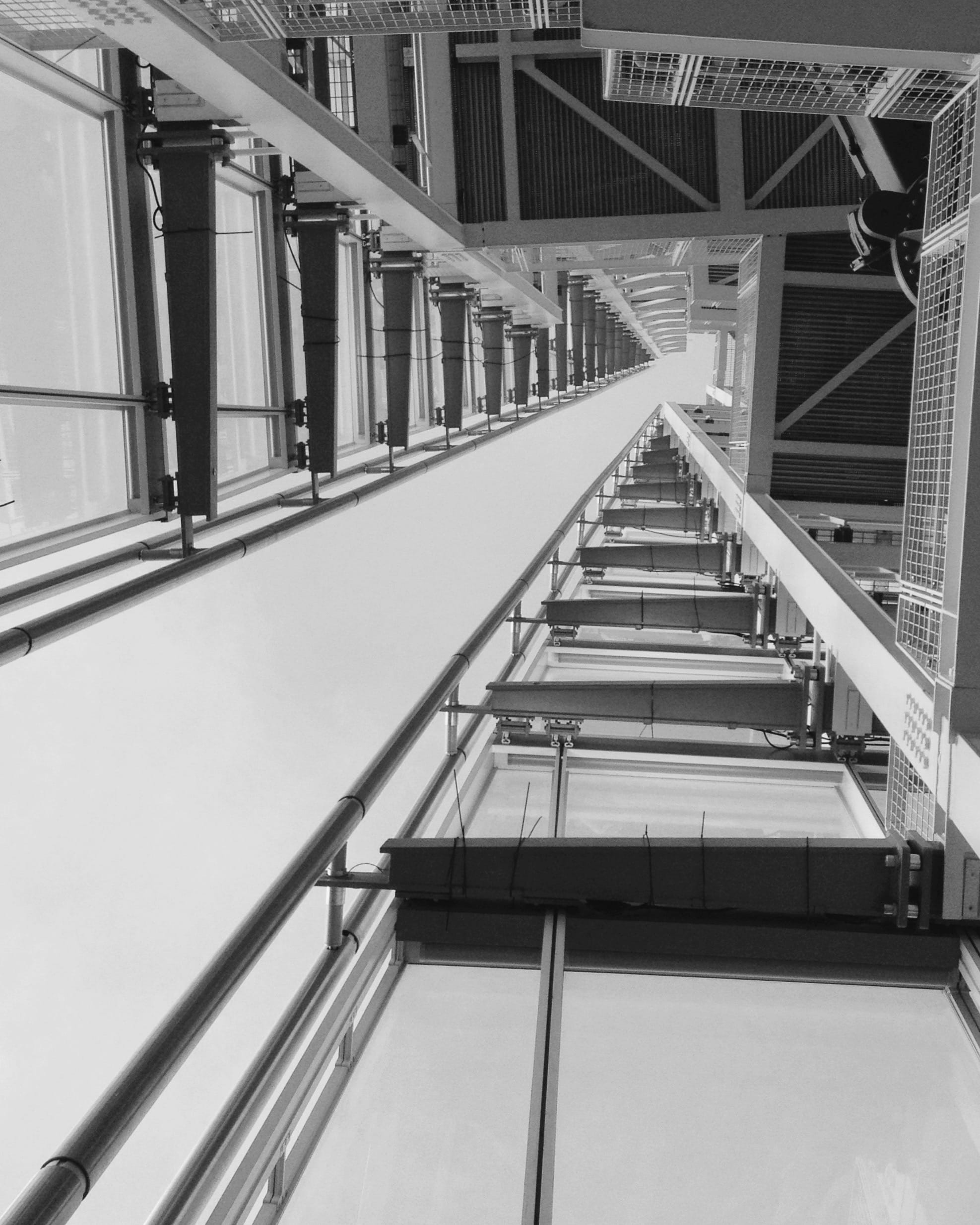 united kingdom, lines, nature, direction, building exterior, architecture, railing, staircase, manmade, built structure, glass, outdoors, shard, metal, Phone HD Wallpaper