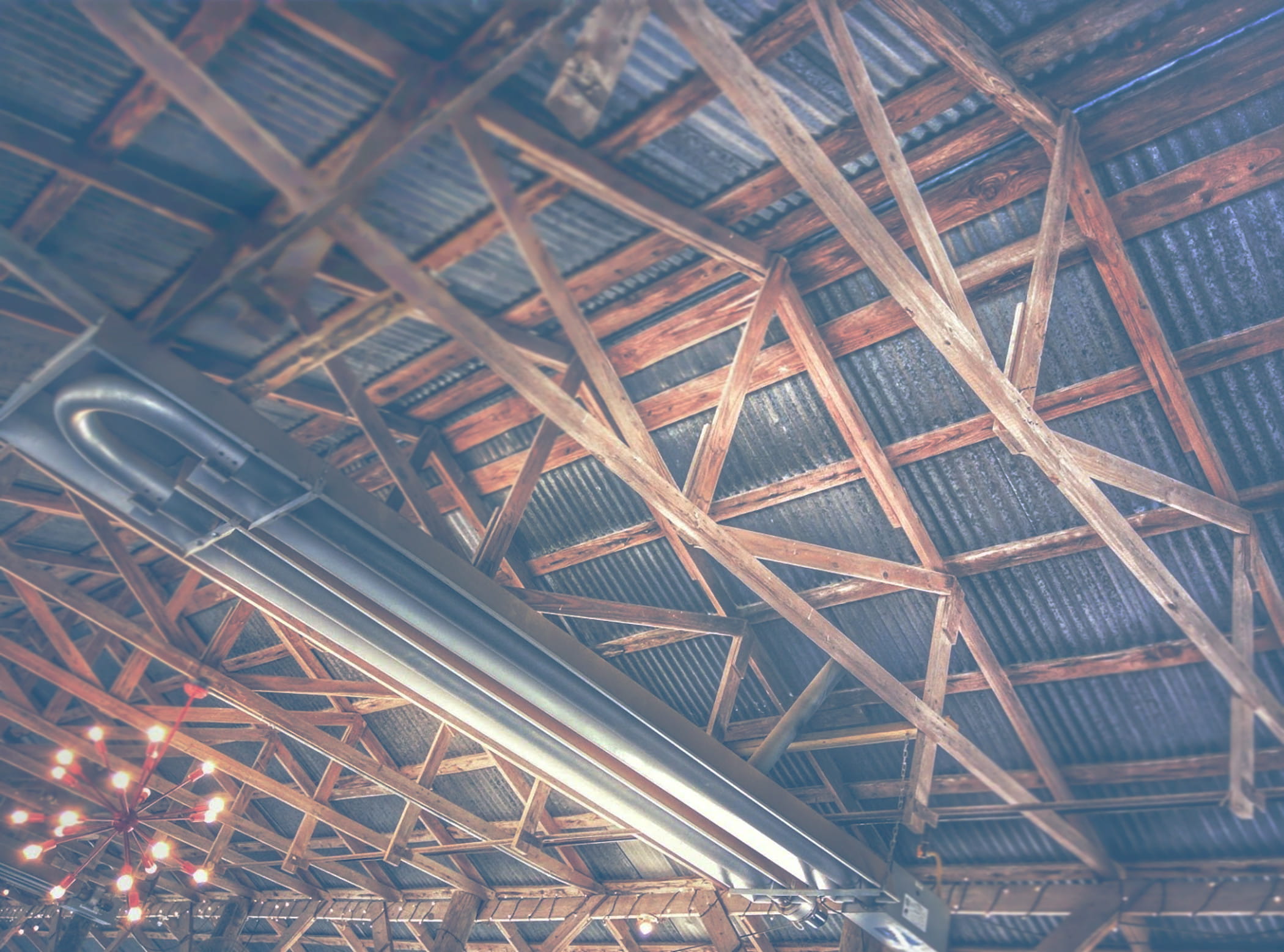 architecture, metal, manmade, wood, illuminated, pattern, pitch, backgrounds, faded, textured, triangle, rustic, united states, beams, indoors, planks, HD Wallpaper