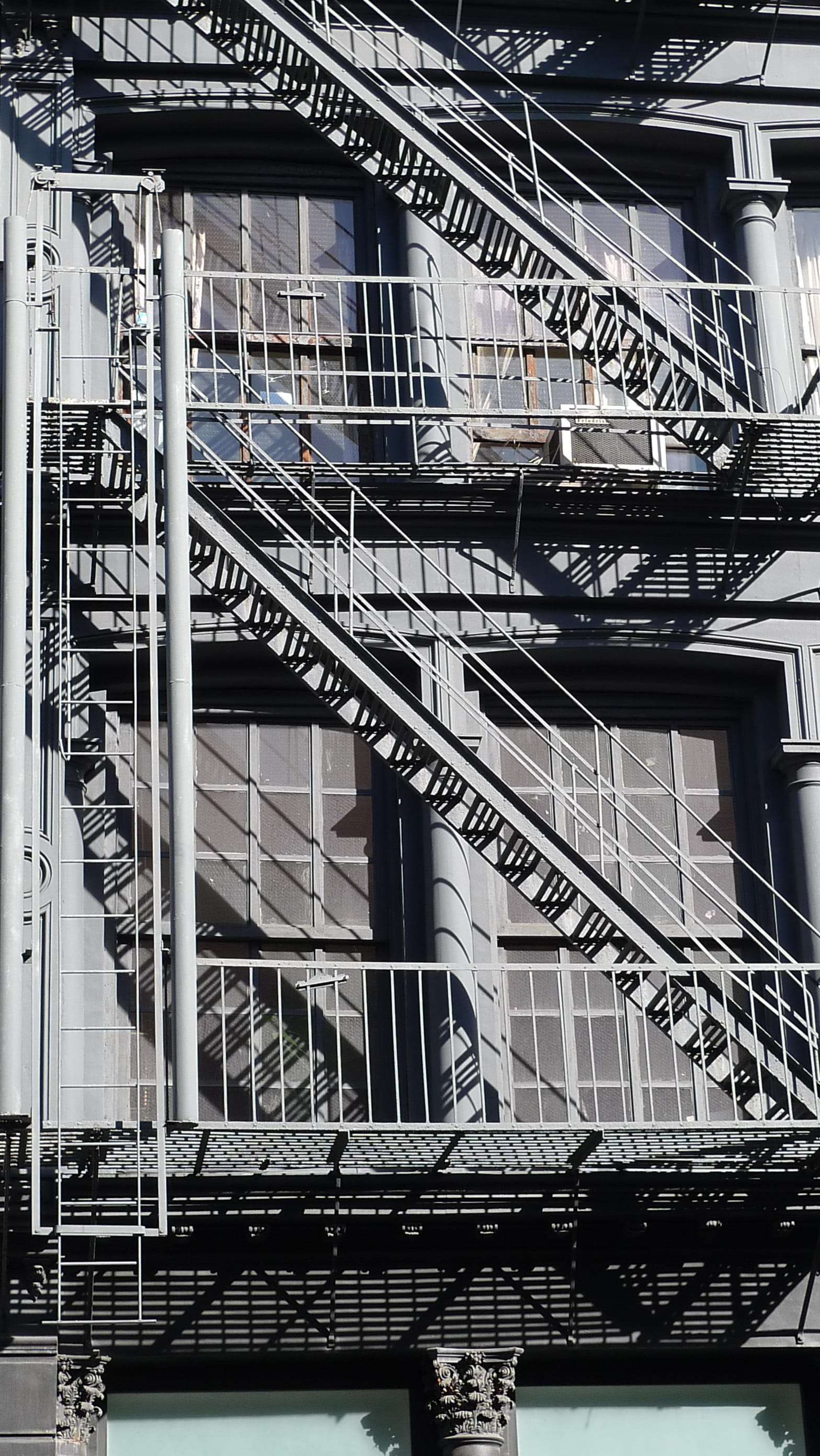 built structure, building, metal, building exterior, bridge, outdoors, steps and staircases, accidents and disasters, Flat, architecture, industry, Nyc, Phone HD Wallpaper